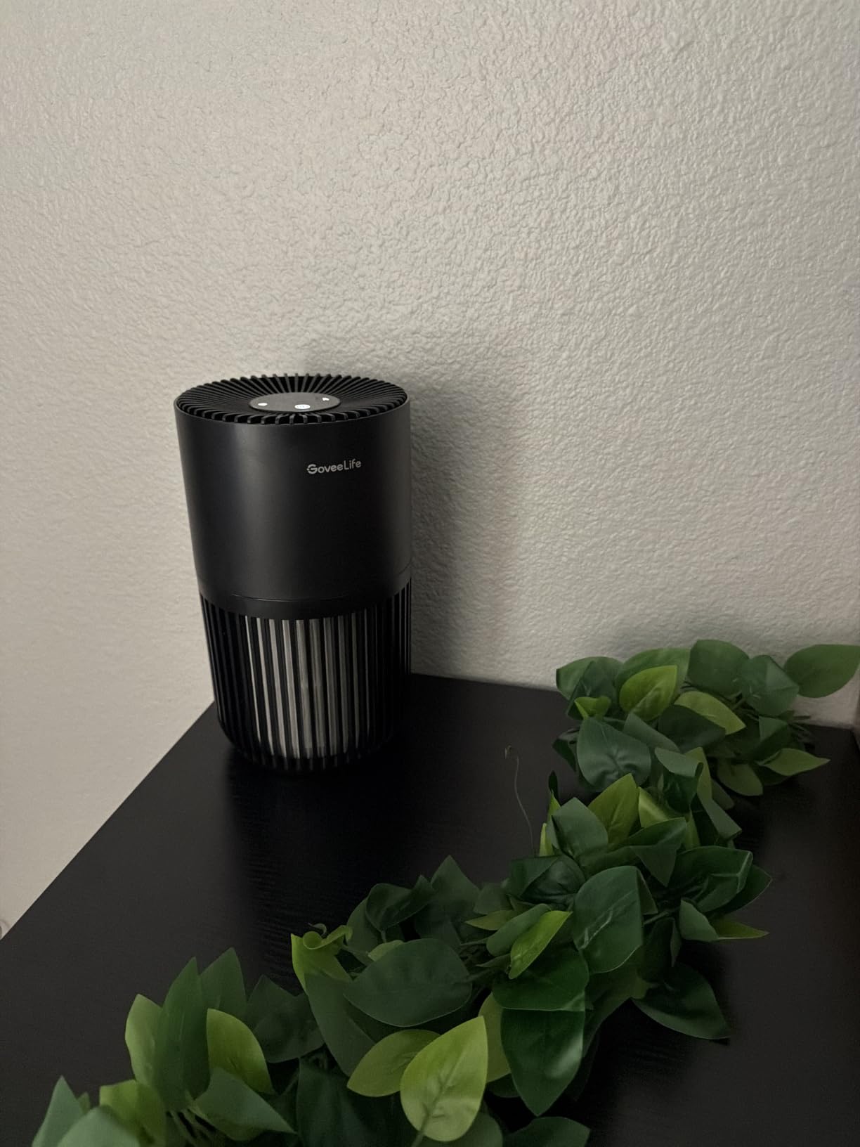 GoveeLife Smart Mini Air Purifier for Bedroom, with App & Alexa Control, HEPA Filter, Portable Air Cleaner with 3 Speeds, 2 Modes, White customer photo 1