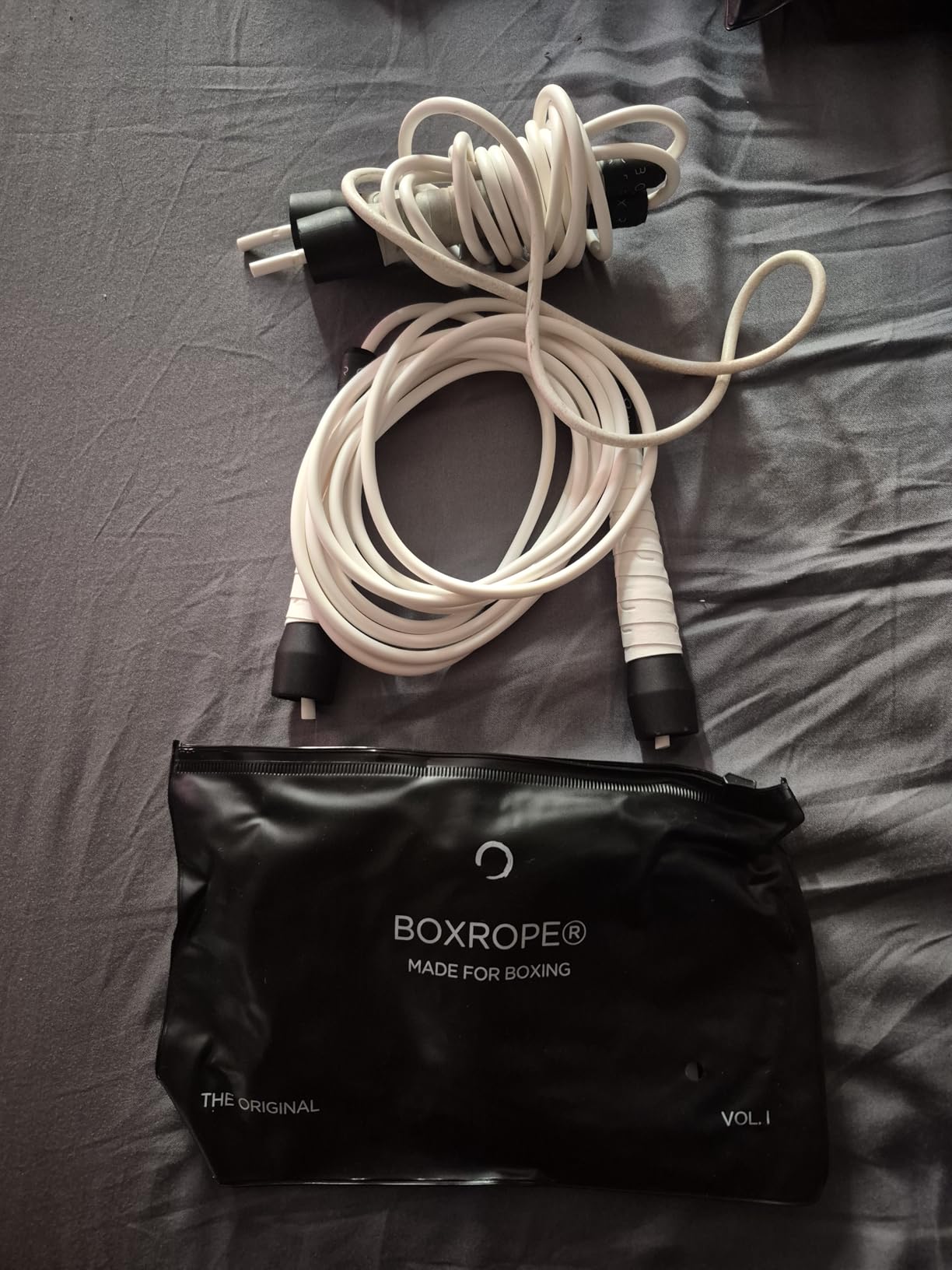 BOXROPE, A Jump Rope Made For Boxing, Tangle-Free, 15% Heavier Than A Normal PVC Ropes, Boxer Jump Rope, Adjustable, Includes Grip Tapes For More Grip, Skipping Rope for Boxers, Premium Quality customer photo 2