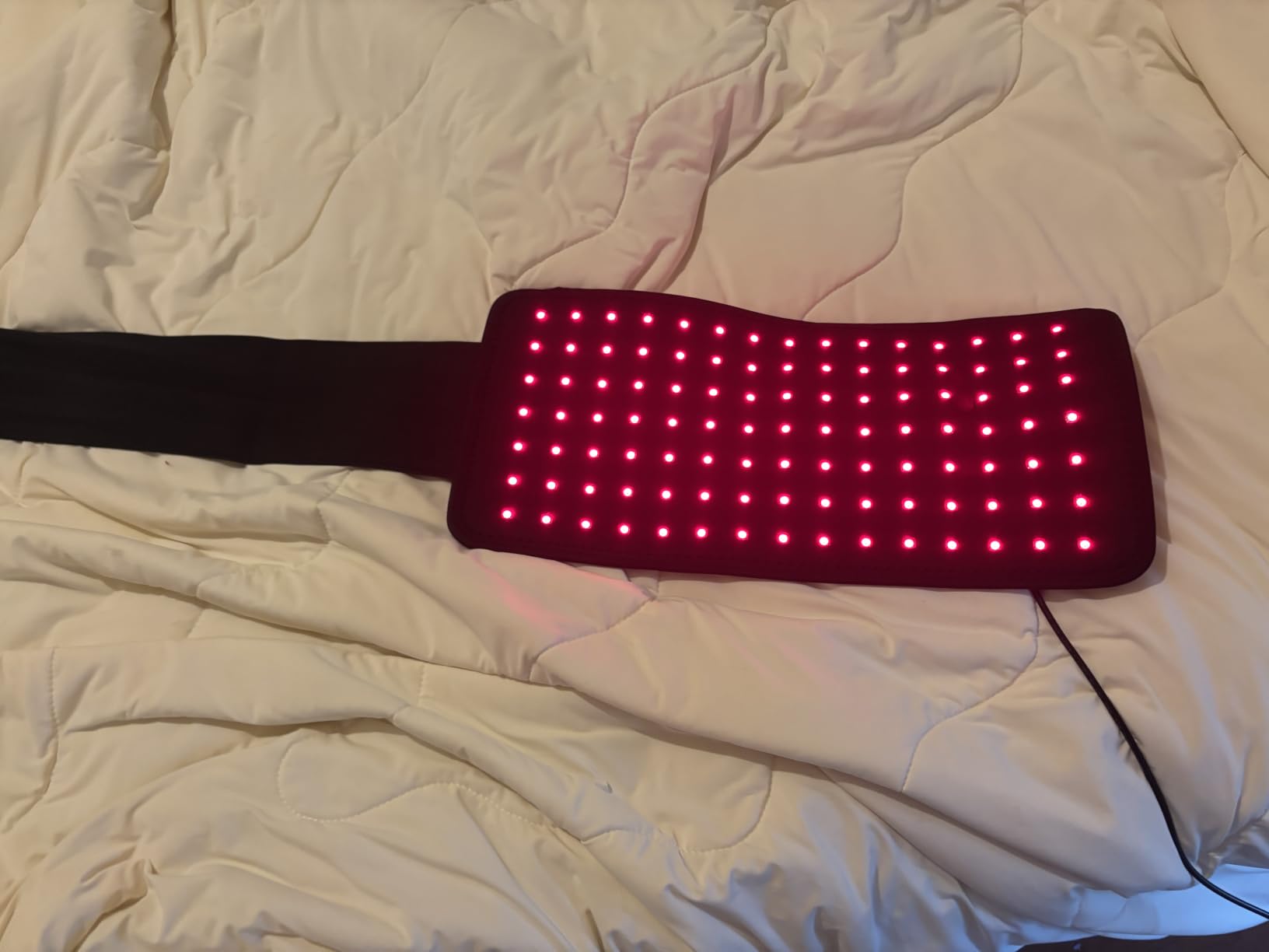 bonodave Red Light Pad for Body Back Knee Shoulder Hands Feet 660nm 850nm Home Use 3 Chips in 1 Infrared Wrap Belt customer photo 1