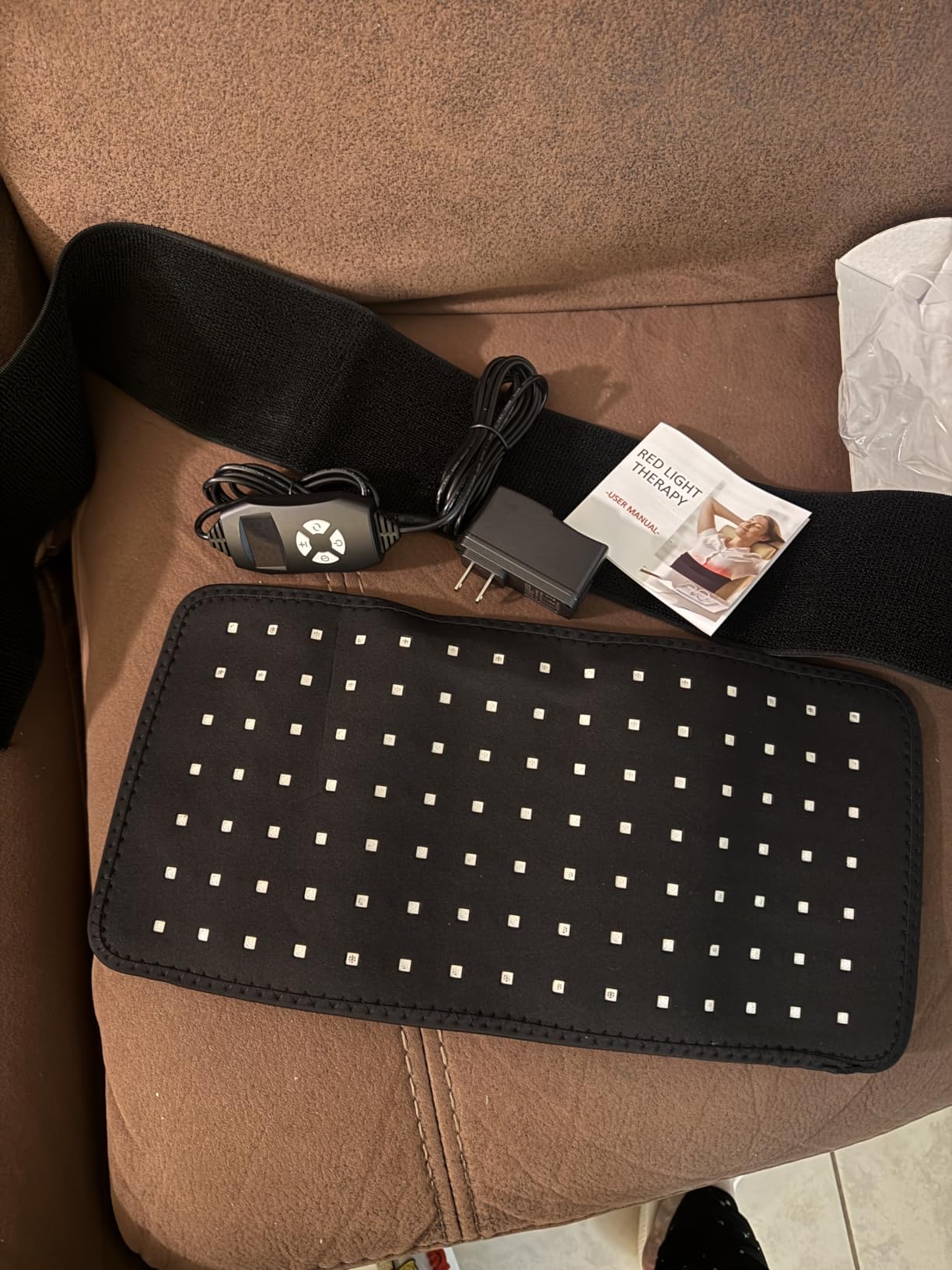 bonodave Red Light Pad for Body Back Knee Shoulder Hands Feet 660nm 850nm Home Use 3 Chips in 1 Infrared Wrap Belt customer photo 2