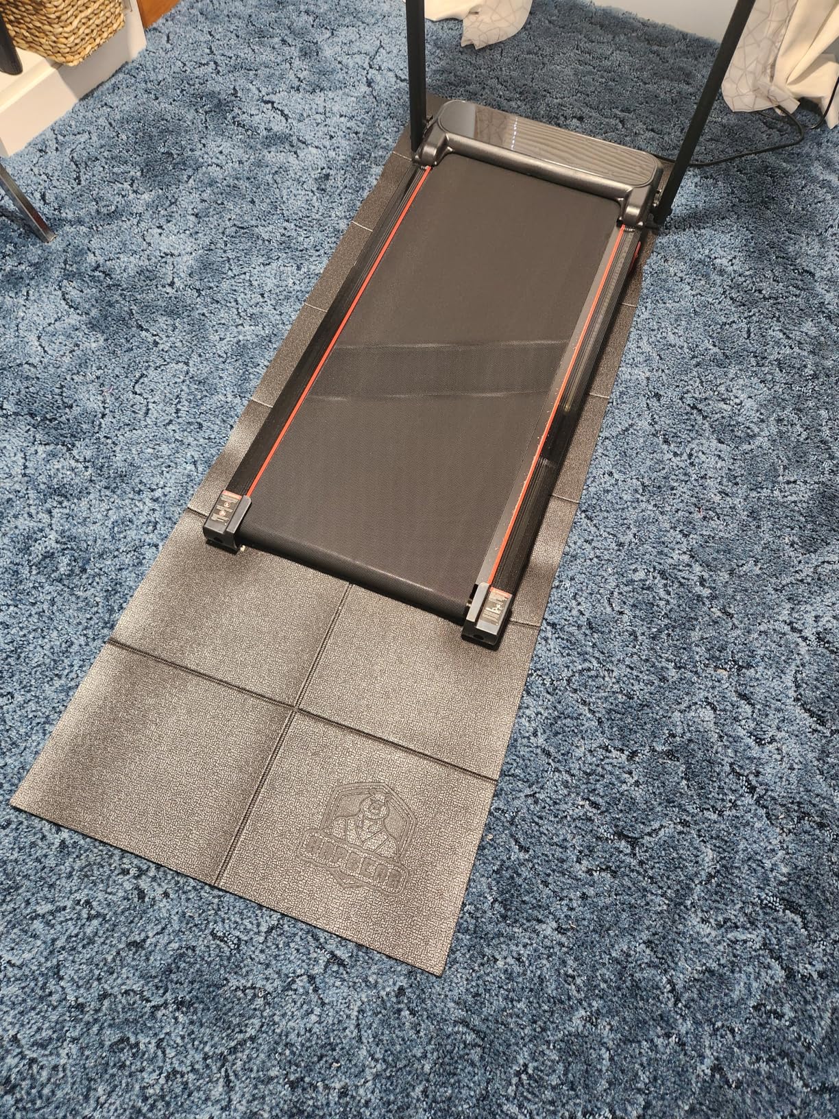 HAPBEAR Treadmill Mat Non-Slip Foldable Exercise Equipment Mat customer photo 1