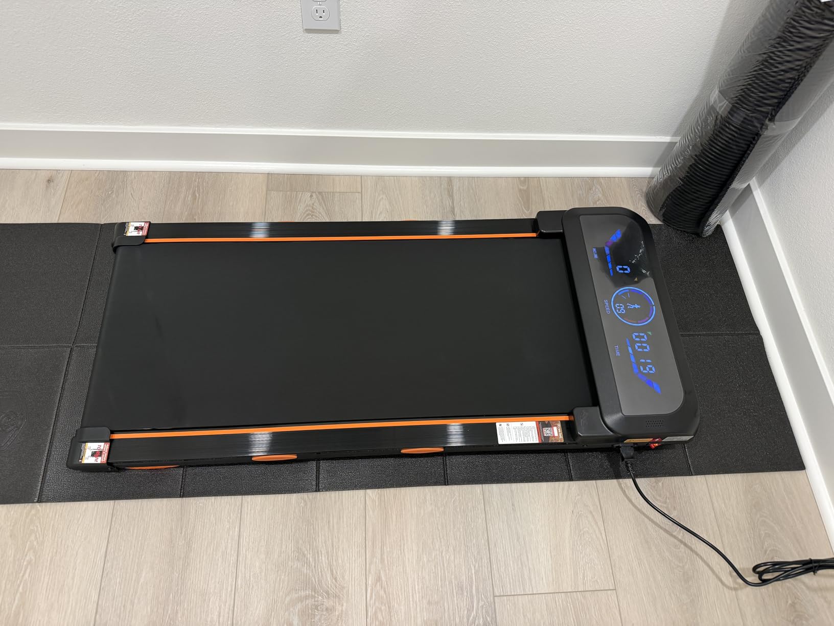 HAPBEAR Treadmill Mat Non-Slip Foldable Exercise Equipment Mat customer photo 2