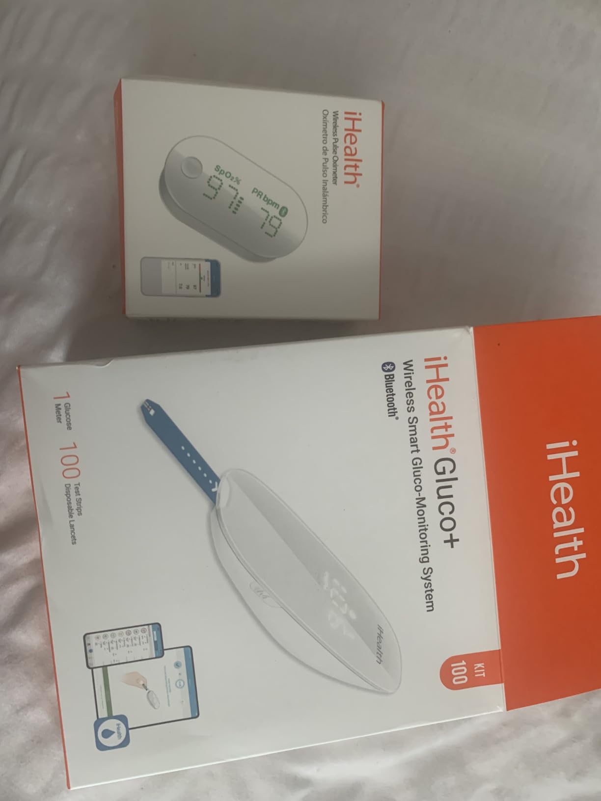 iHealth Gluco+ Wireless Smart Glucose Monitor Kit, 100 Strips & 100 Lancets, Free Smart App customer photo 1