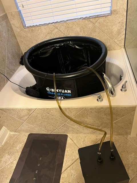 BINYUAN XL Ice Bath Tub for Athletes With Cover 99 Gal Cold Plunge Tub customer photo 2