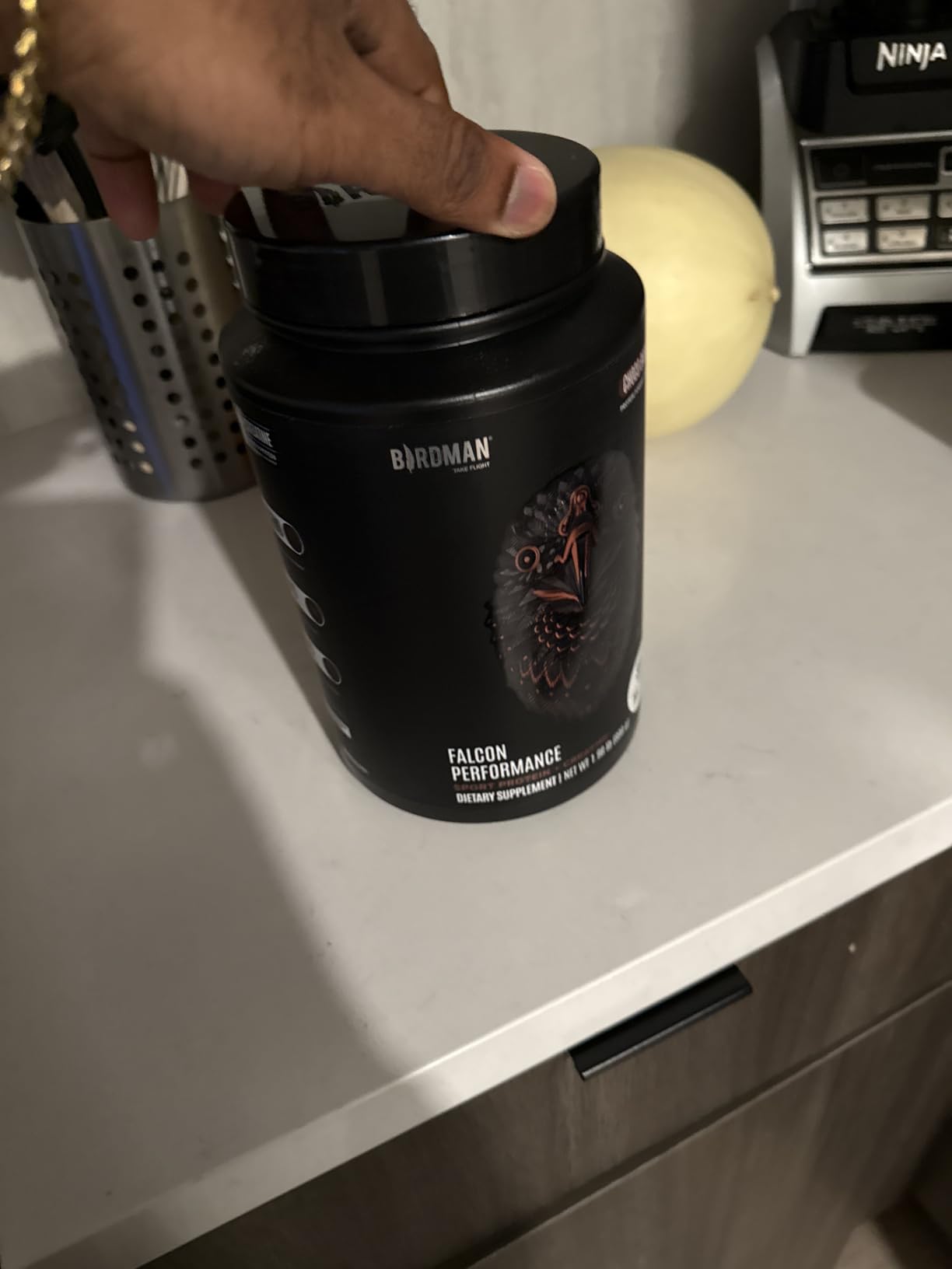 Birdman Falcon Performance Vegan Protein Powder, 31g Protein, 5g Creatine, 5g BCAA, Probiotics, Electrolytes, Pre Workout, Low Carb, Sugar Free & Dairy Free, Plant Based Chocolate Protein - 19 servings customer photo 1