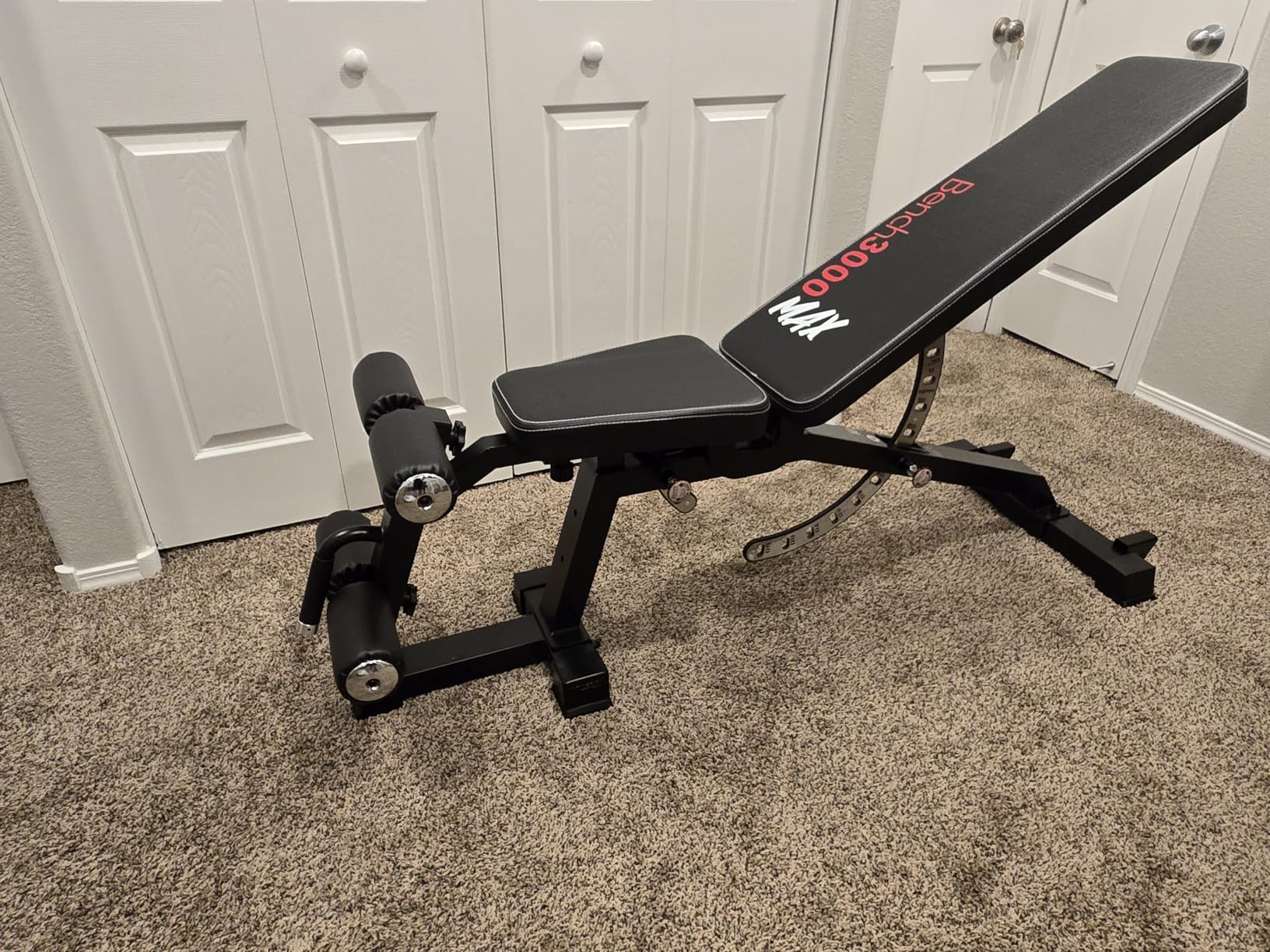 Keppi Fitness FID Weight Bench - Bench3000 with Leg Extension and Curl | 79lb Frame Weight with 8 & 16 Gauge Material, Commercial Grade Attachment with Ergonomic Design, 12+3 Multi-Angle customer photo 1