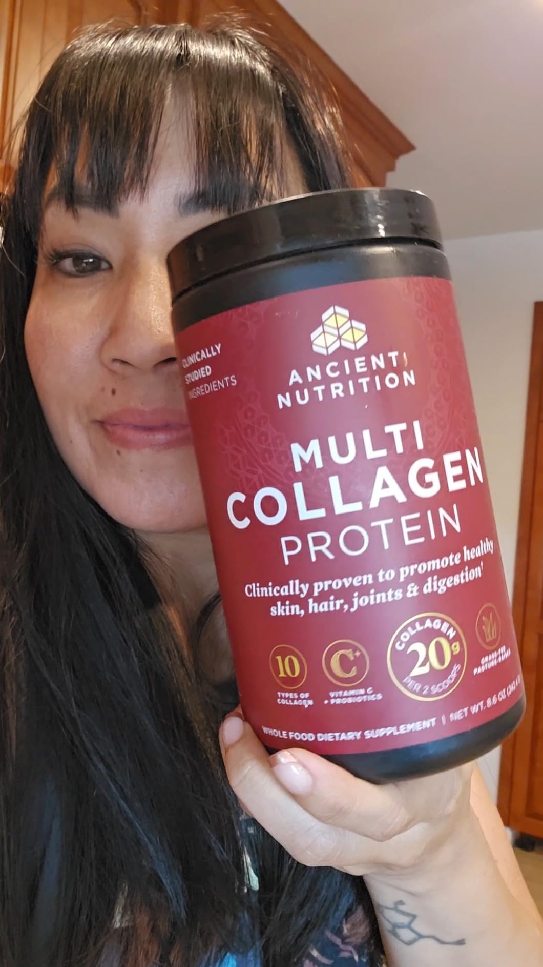 Ancient Nutrition Hydrolyzed Multi Collagen Peptides Powder, Unflavored customer photo 1