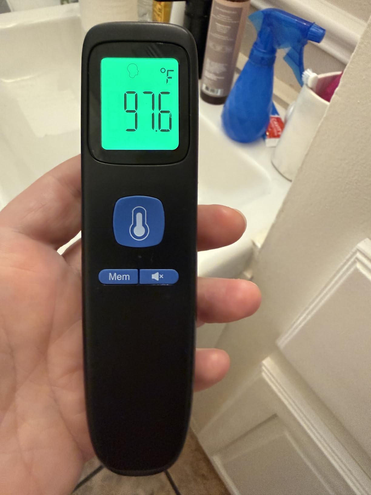 No-Touch Forehead Thermometer for Adults, Infrared Digital Baby Thermometer for Kids, Accurate Reading with Large Display, Mute Mode, Memory Recall, Fever Alarm customer photo 1