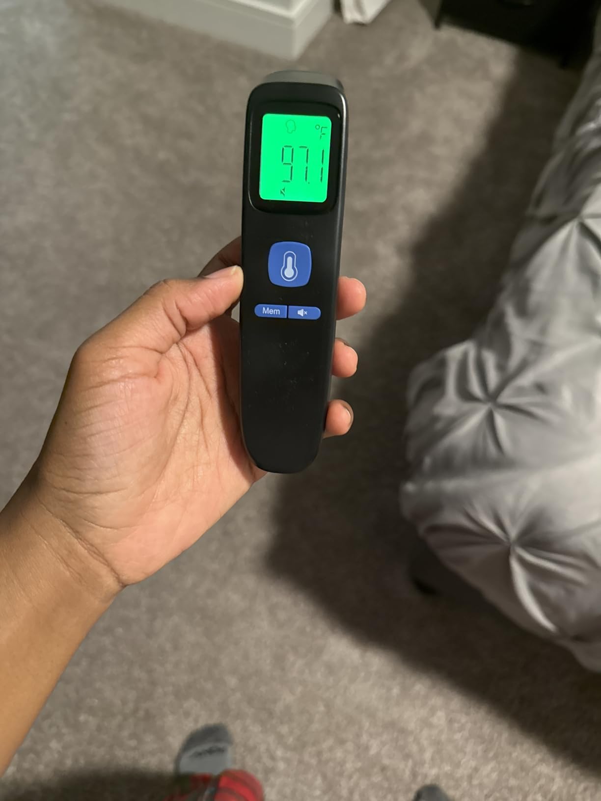 No-Touch Forehead Thermometer for Adults, Infrared Digital Baby Thermometer for Kids, Accurate Reading with Large Display, Mute Mode, Memory Recall, Fever Alarm customer photo 2