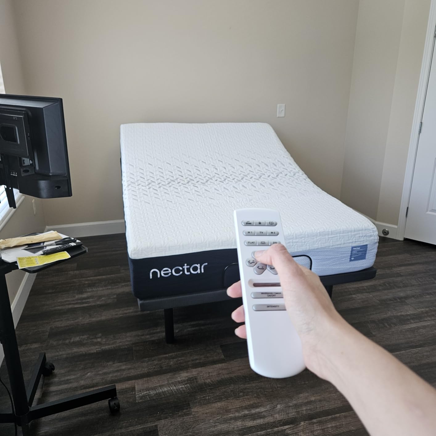 Nectar Premier Adjustable Base, Twin XL, Head & Foot, Massage | Wireless Remote with Memory, 3 Massage Settings, 4 USB Ports, Anti-Snore & Zero Gravity, Easy No-Tool Assembly customer photo 1