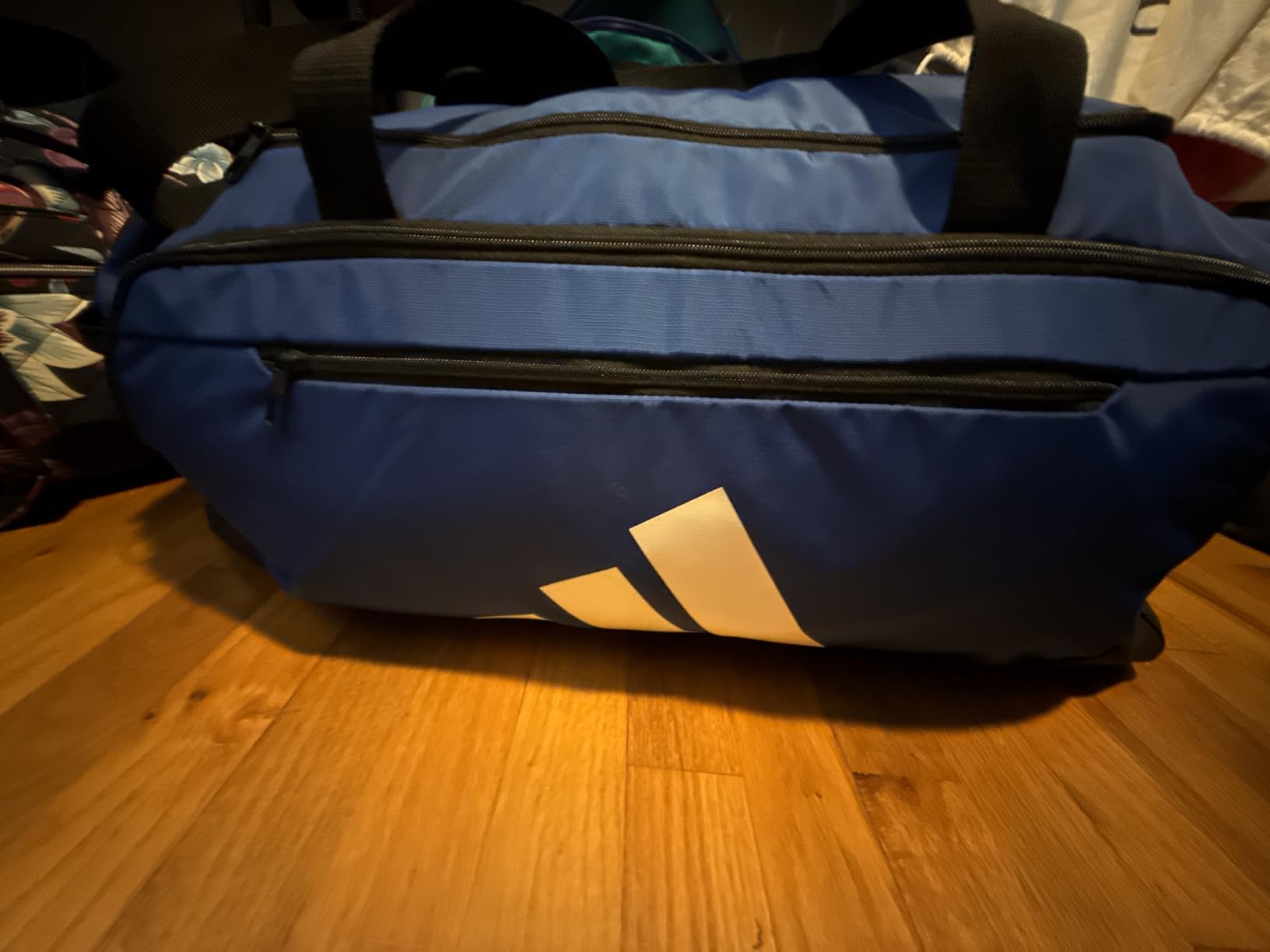 adidas Defender 5 Duffel Bag for Sports, Gym and Travel, Twill Grey/Rose Gold, OSFA customer photo 1