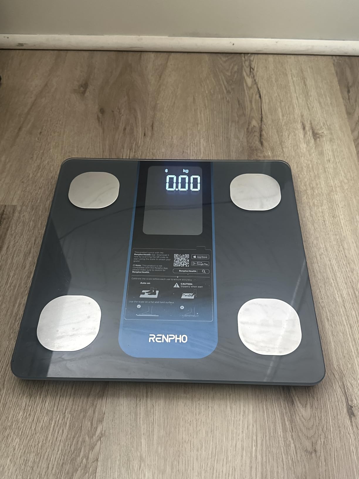 RENPHO Smart Scale for Body Weight, Weight Scale with 7-in-1 Large Display for BMI, Body Fat, Muscle Mass, 13 Body Composition, High Accurate Bluetooth Scale, 500lbs, 11.8