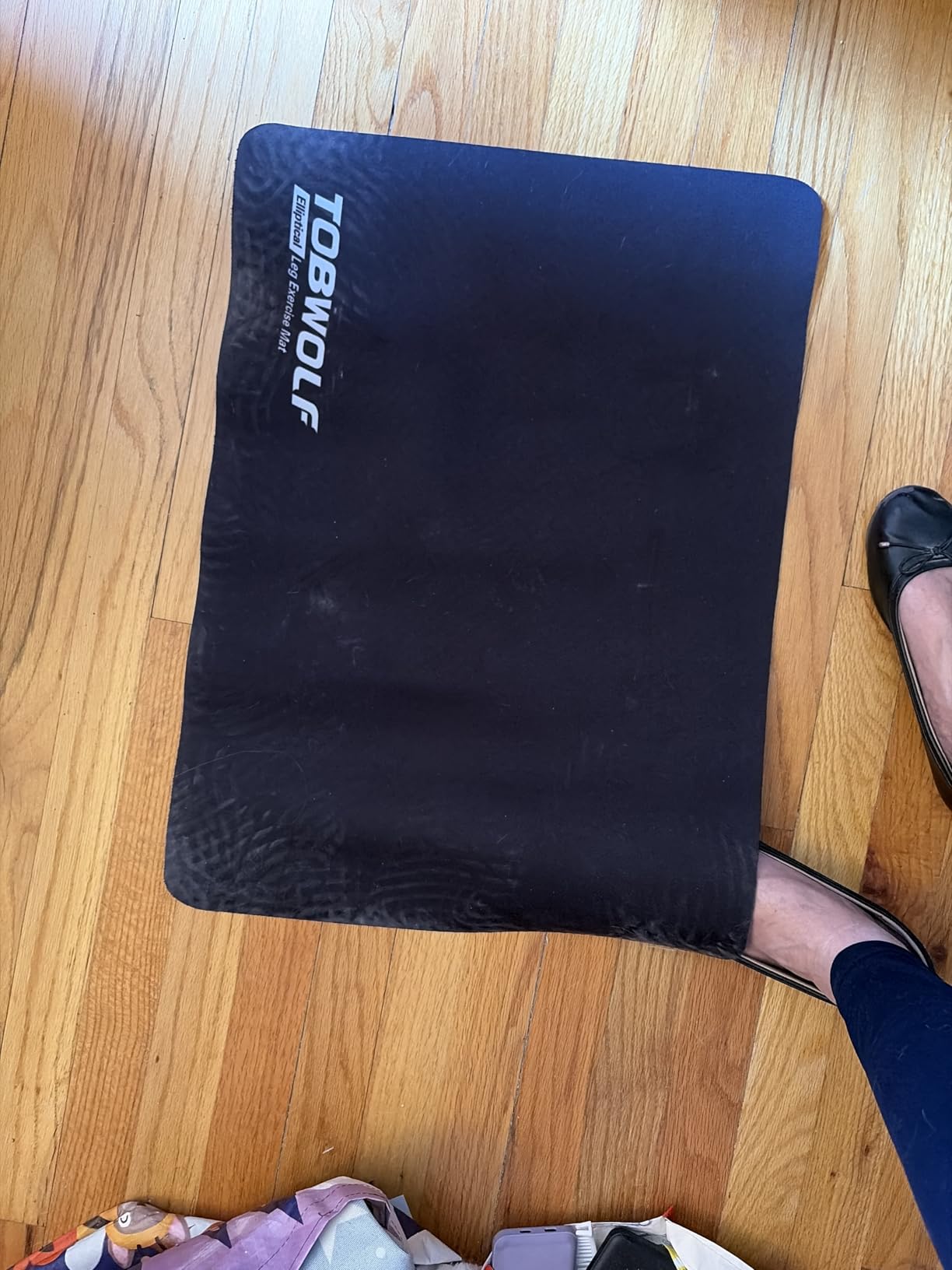 TOBWOLF Non-Slip Workout Mat for Ellipse Leg Exerciser customer photo 1