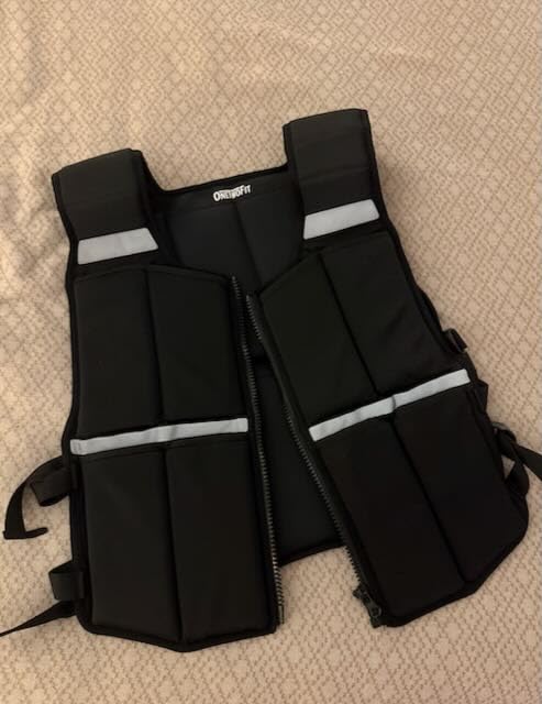 45lb/35lb/19lb Weighted Vest Men Women, Adjustable Rucking Vests for Walking with Zipper/Removable Silicone Weights, Strength Training Workout Vest for Running GYM Home, Detachable Reflective Strips customer photo 1