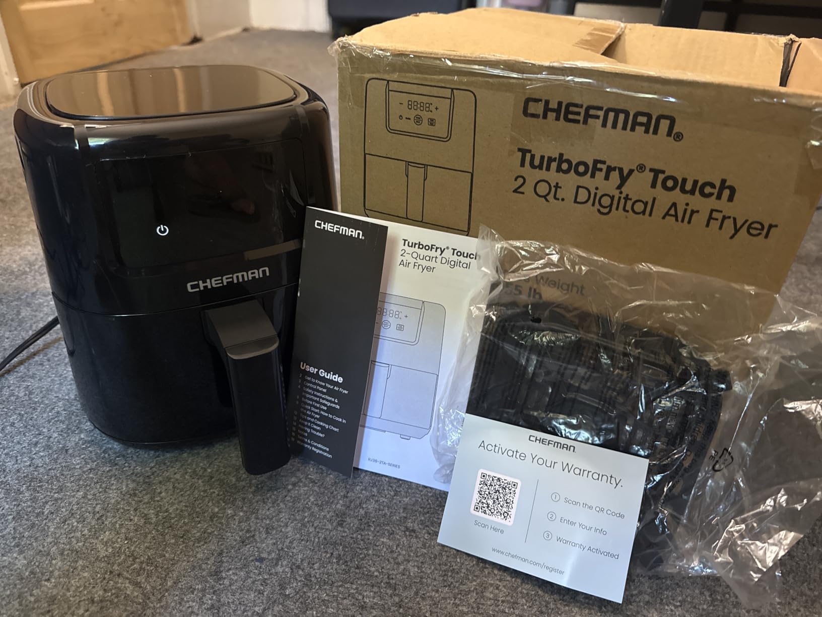 CHEFMAN 2 Qt Mini Air Fryer - Digital Space-Saving Compact customer photo 2