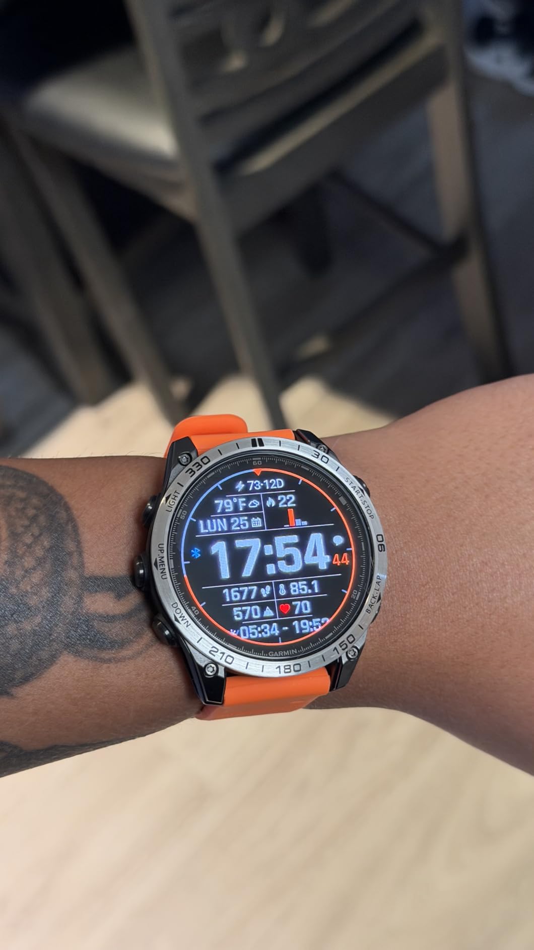 Garmin fēnix® 8 - 47mm, AMOLED, Premium Multisport GPS Smartwatch, Long-Lasting Battery Life, Dive-Rated, Built-in LED Flashlight, Slate Gray with Black Band customer photo 1
