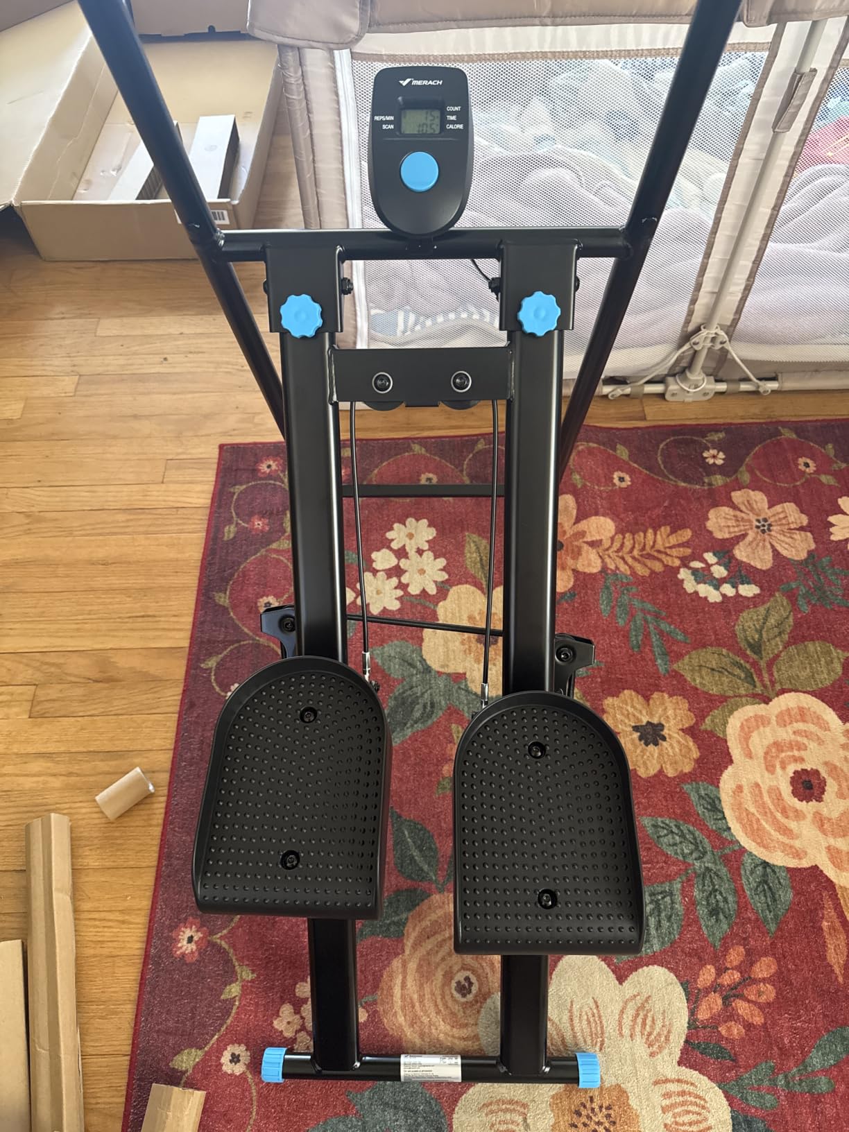 MERACH Stair Stepper with Adjustable Resistance, Foldable Stair Climber customer photo 2