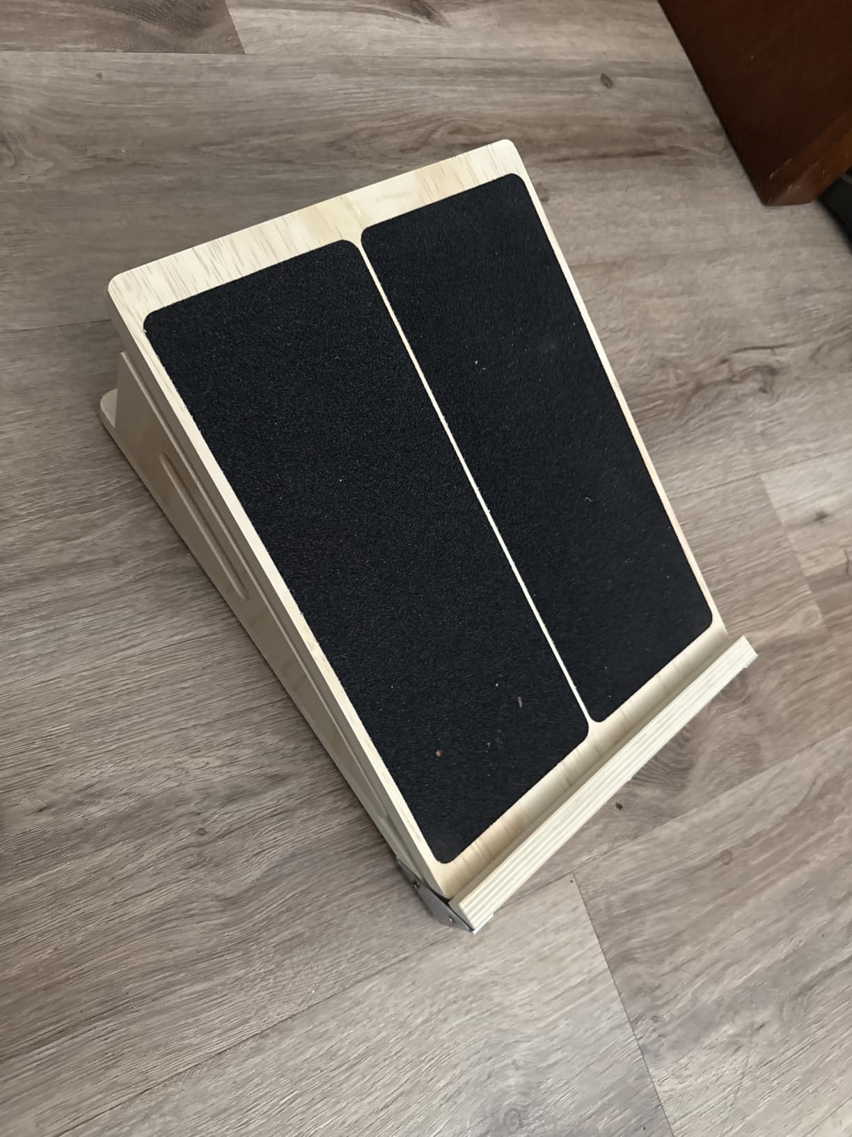 2-in-1 Professional Wooden Balance Board & Slant Board, Four Adjustable Incline Board and Calf Stretcher, Stretch Board for Knees Ankle Heel Feet Leg customer photo 2