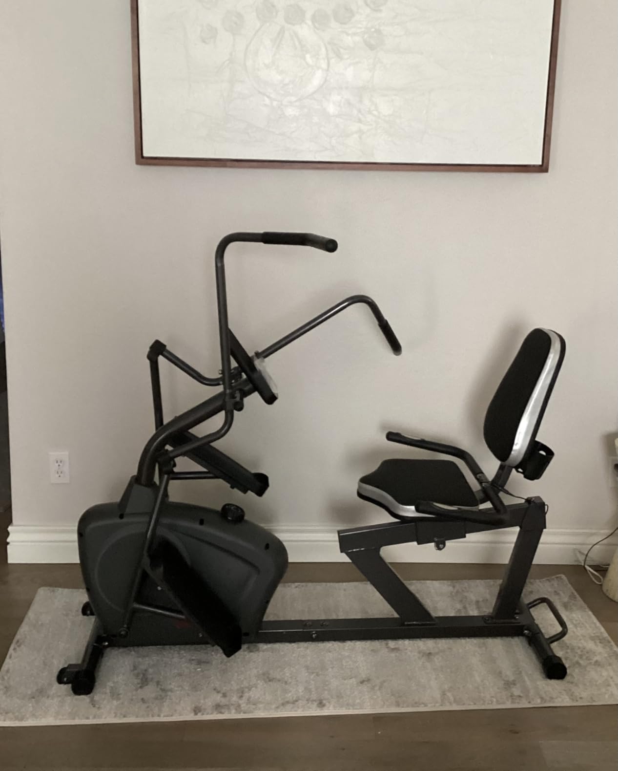 VANSWE Recumbent Elliptical Cross Trainer with Arms for Full Body Workout | Fit 5'2