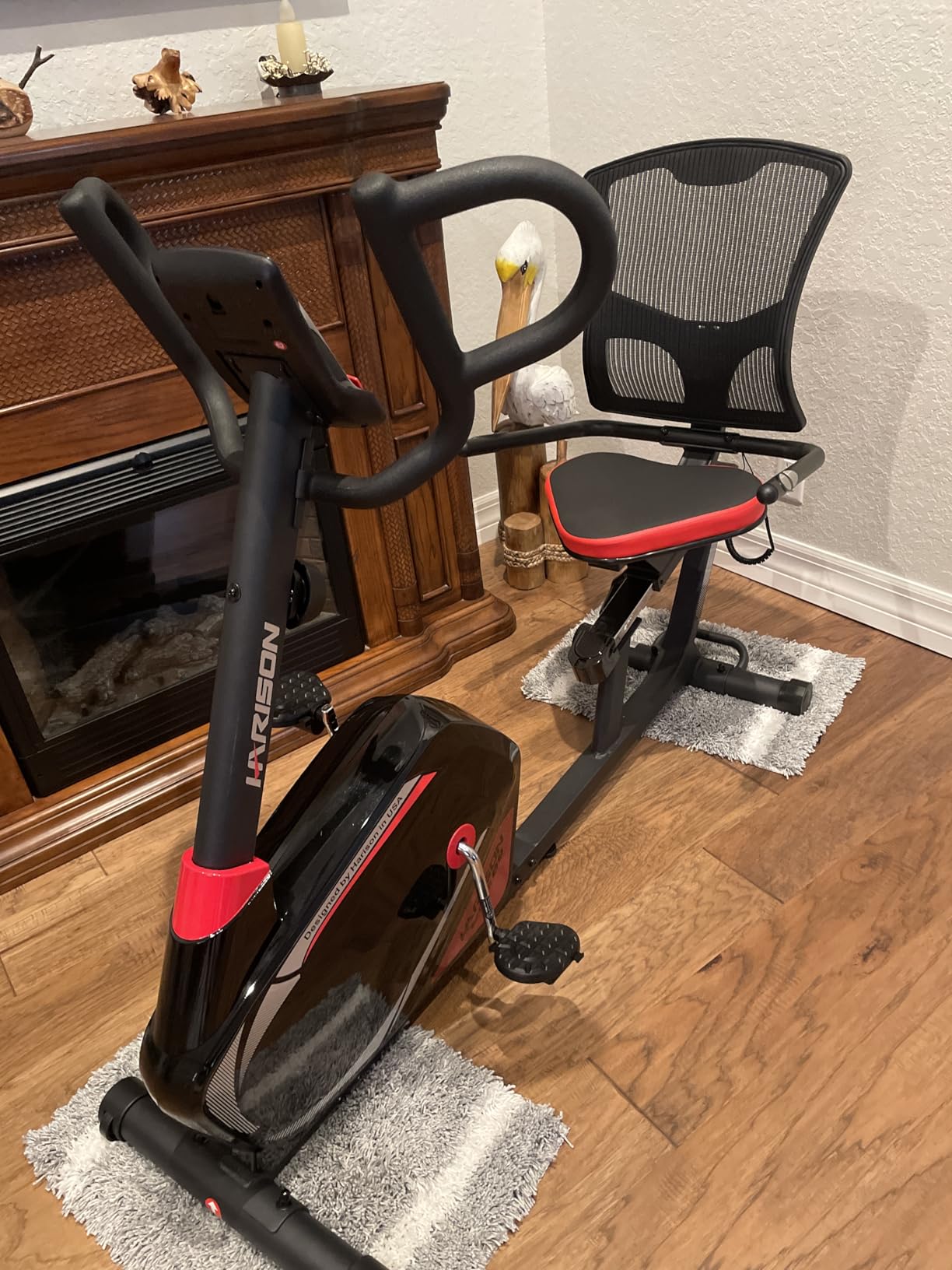 HARISON 400 LB Recumbent Exercise Bike With Bluetooth App & LCD Monitor | 16-Level Magnetic Resistance, LCD Monitor, Heart Rate Tracking, Adjustable Seat, Tablet Holder & Smooth Pedaling System customer photo 1