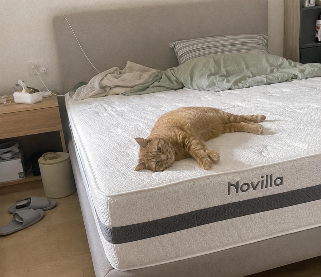 Novilla Full Size Mattress in a Box, 10 Inch Cool Gel Memory Foam Mattress, Cool Night Sleep & Pressure Relief, Thermally Balanced Foam Core for Enhanced Support & Breathability customer photo 2
