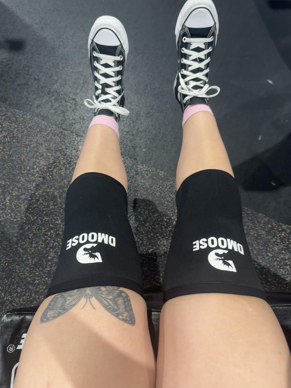 DMoose Fitness Knee Sleeves for Weightlifting (Pair) 7mm Knee Wraps for Squats, Powerlifting & Joint Stability customer photo 1