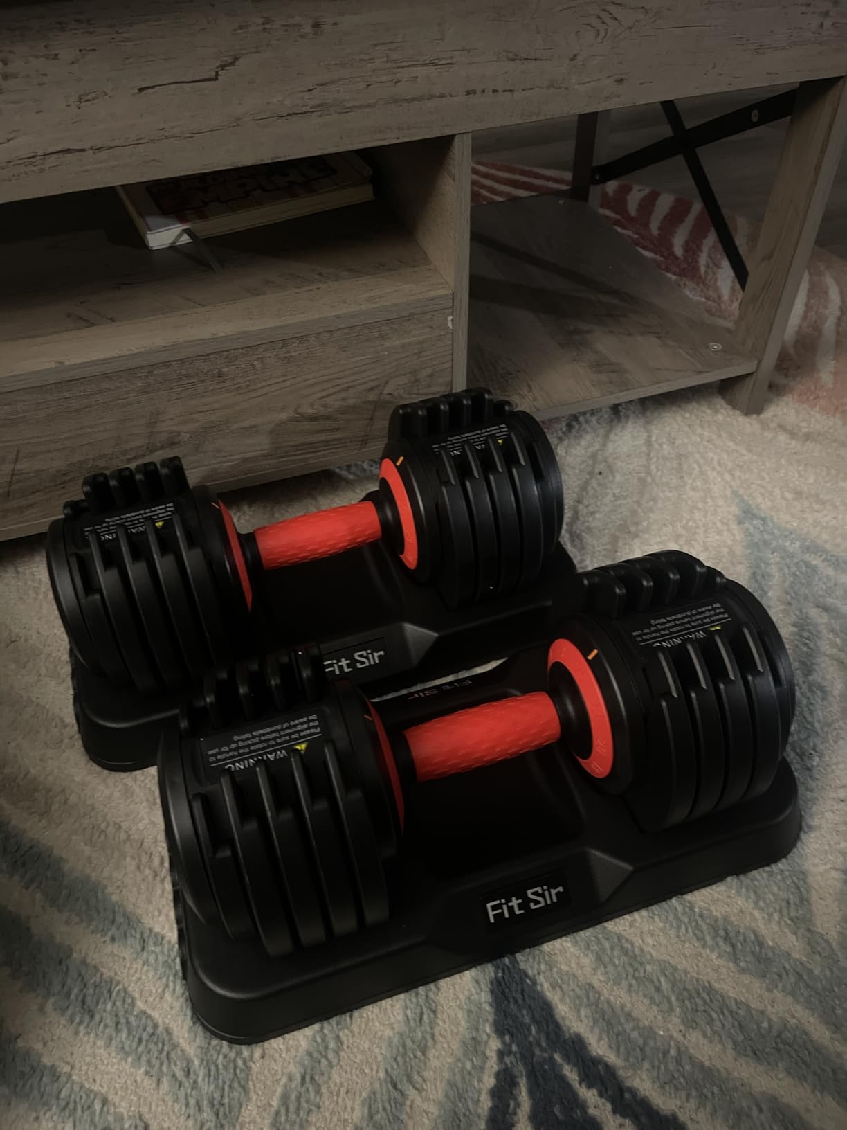 Adjustable Dumbbell Set, 10-in-1 25LB Ajustable Dumbbells with Safe Locking System, Enclosed Storage Tray, 1 Sec Fast Adjustment, Comfortable Non-Slip Textured Grip, Suitable for Home Gym Workouts Men and Women customer photo 2