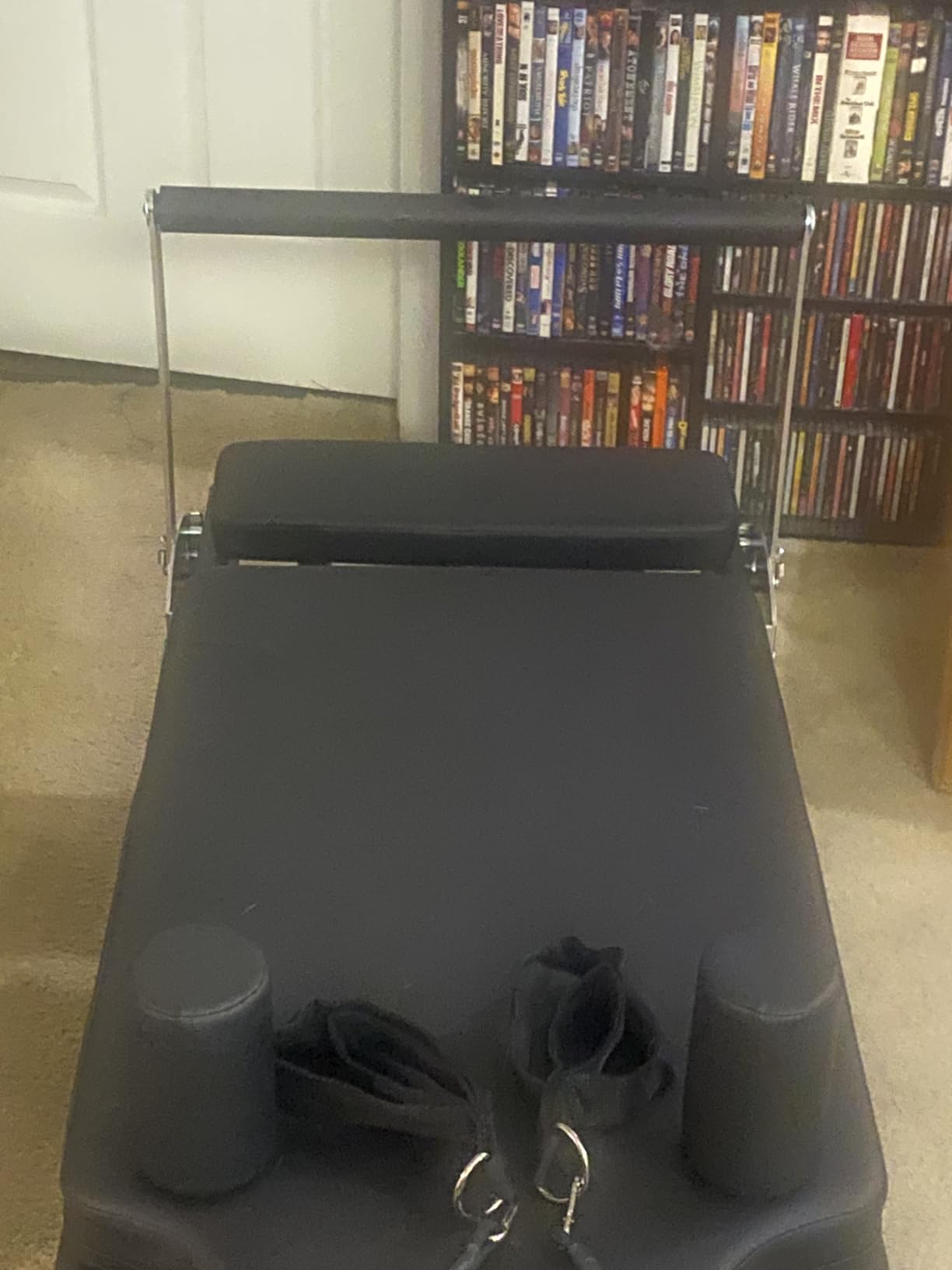 Pilates Reformer, Foldable Reformer Pilates Machine with Dual Resistance - Springs and Cord, Pilates Machine for Advanced and Beginners Users, Up to 300 lbs Weight Capacity, Black customer photo 1