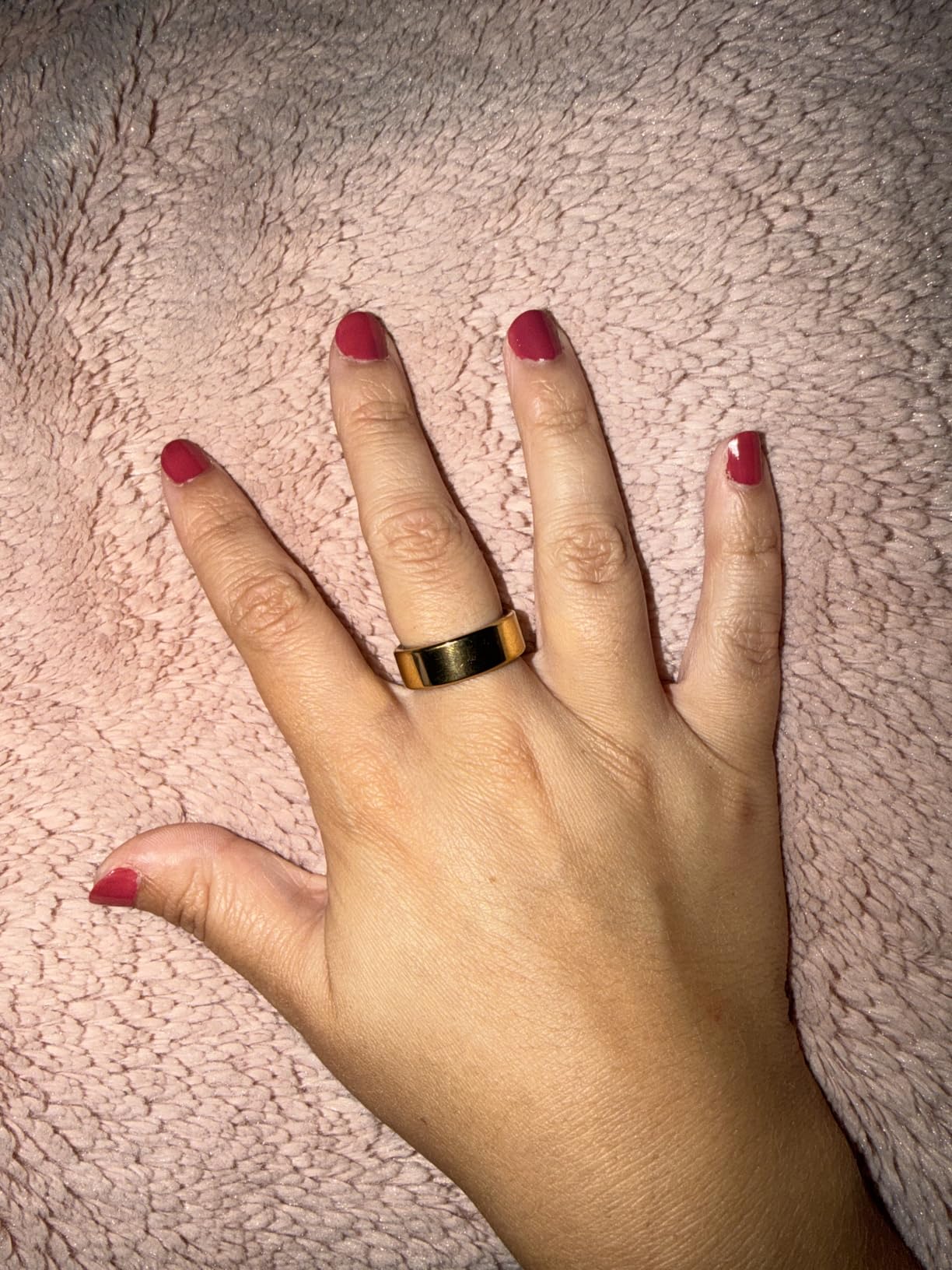 COLMI R02 Smart Ring, Smart Ring for Women and Men, No Subscription Fee, with a Charging Case, Supports Heart Rate, Blood Oxygen, Sleep Health Monitoring (Rose Gold, 8) customer photo 1