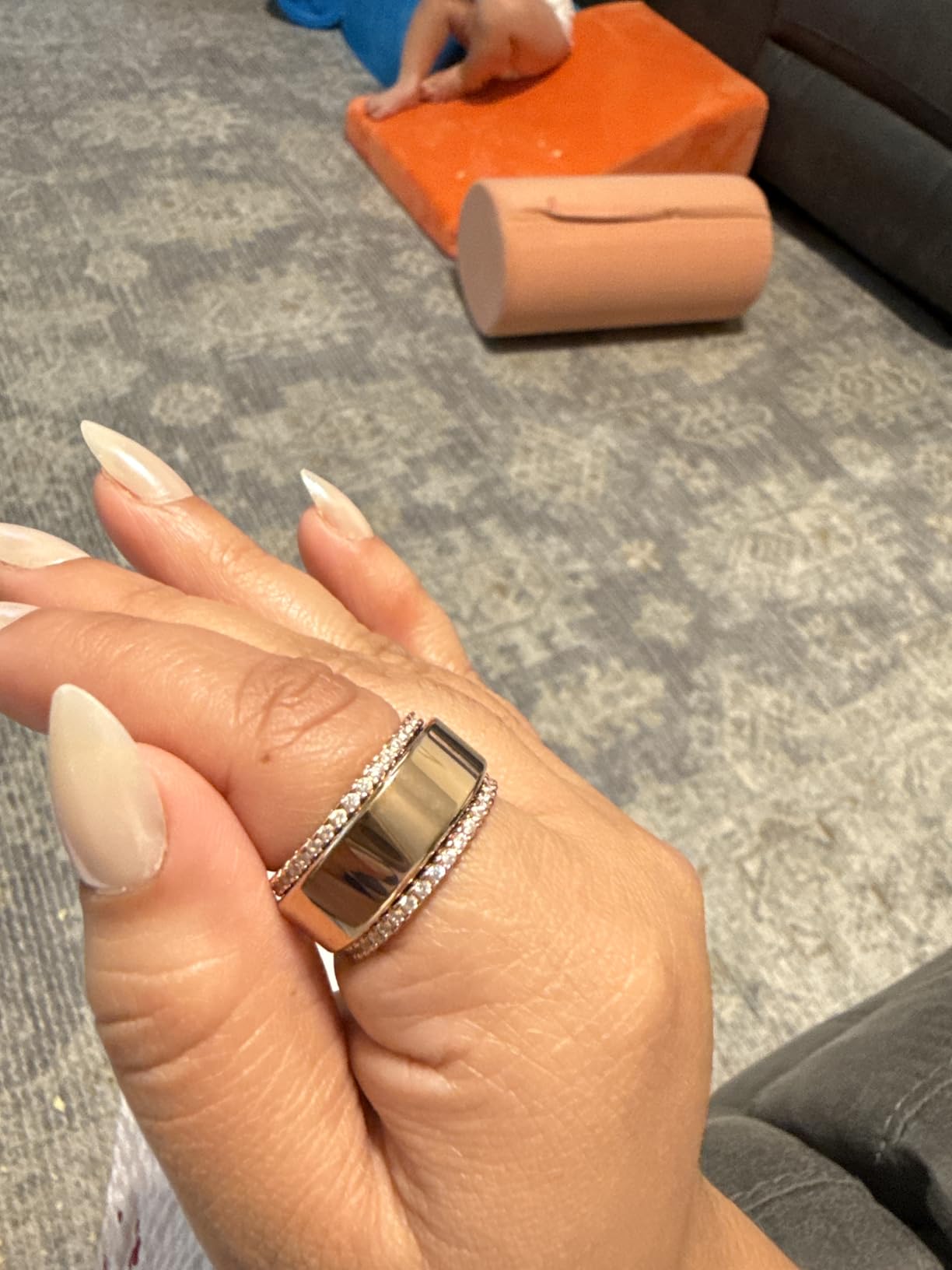 COLMI R02 Smart Ring, Smart Ring for Women and Men, No Subscription Fee, with a Charging Case, Supports Heart Rate, Blood Oxygen, Sleep Health Monitoring (Rose Gold, 8) customer photo 2