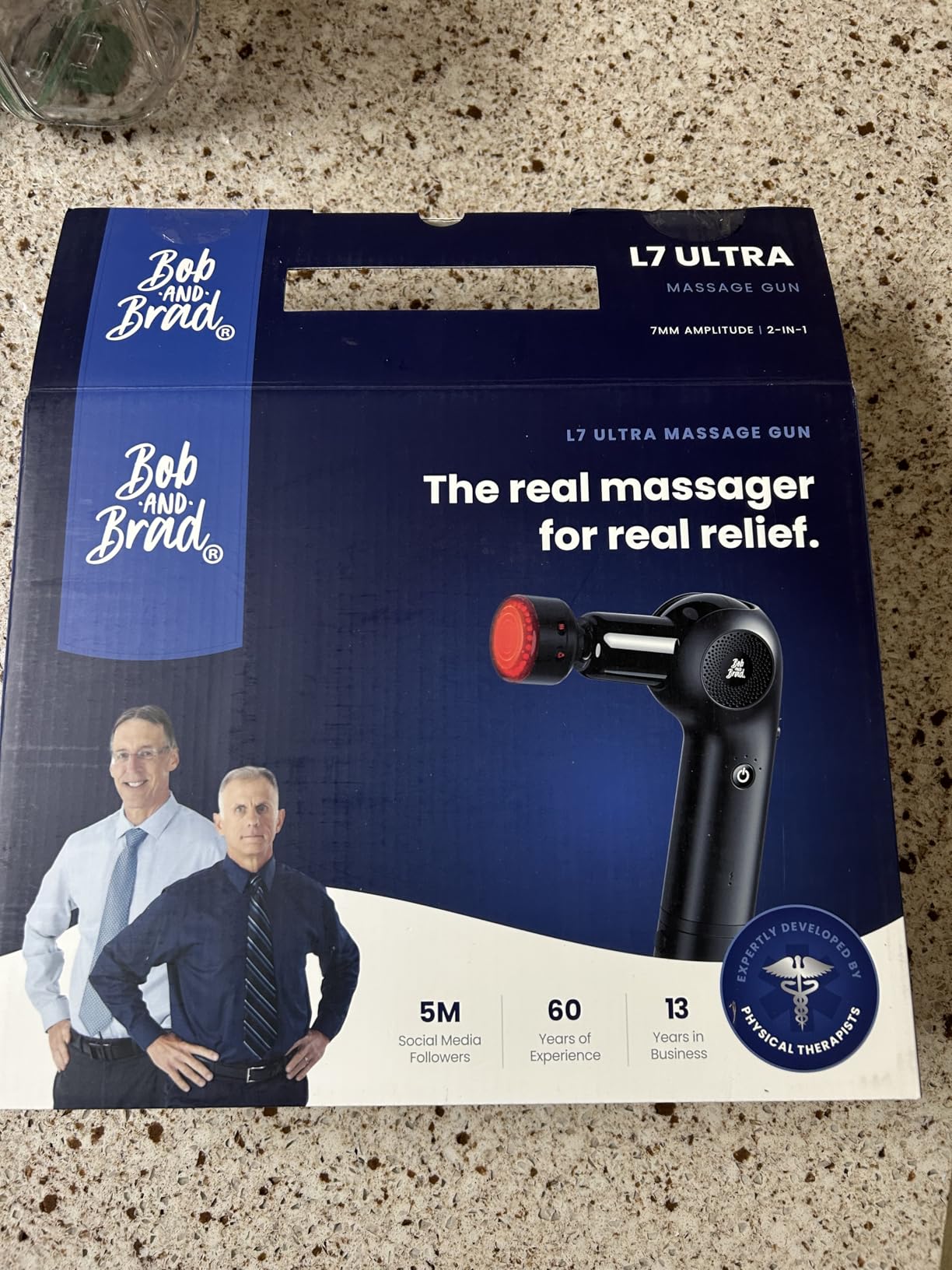 BOB AND BRAD L7 Ultra Massage Gun with Heat, Red Light & Extension Handle customer photo 2