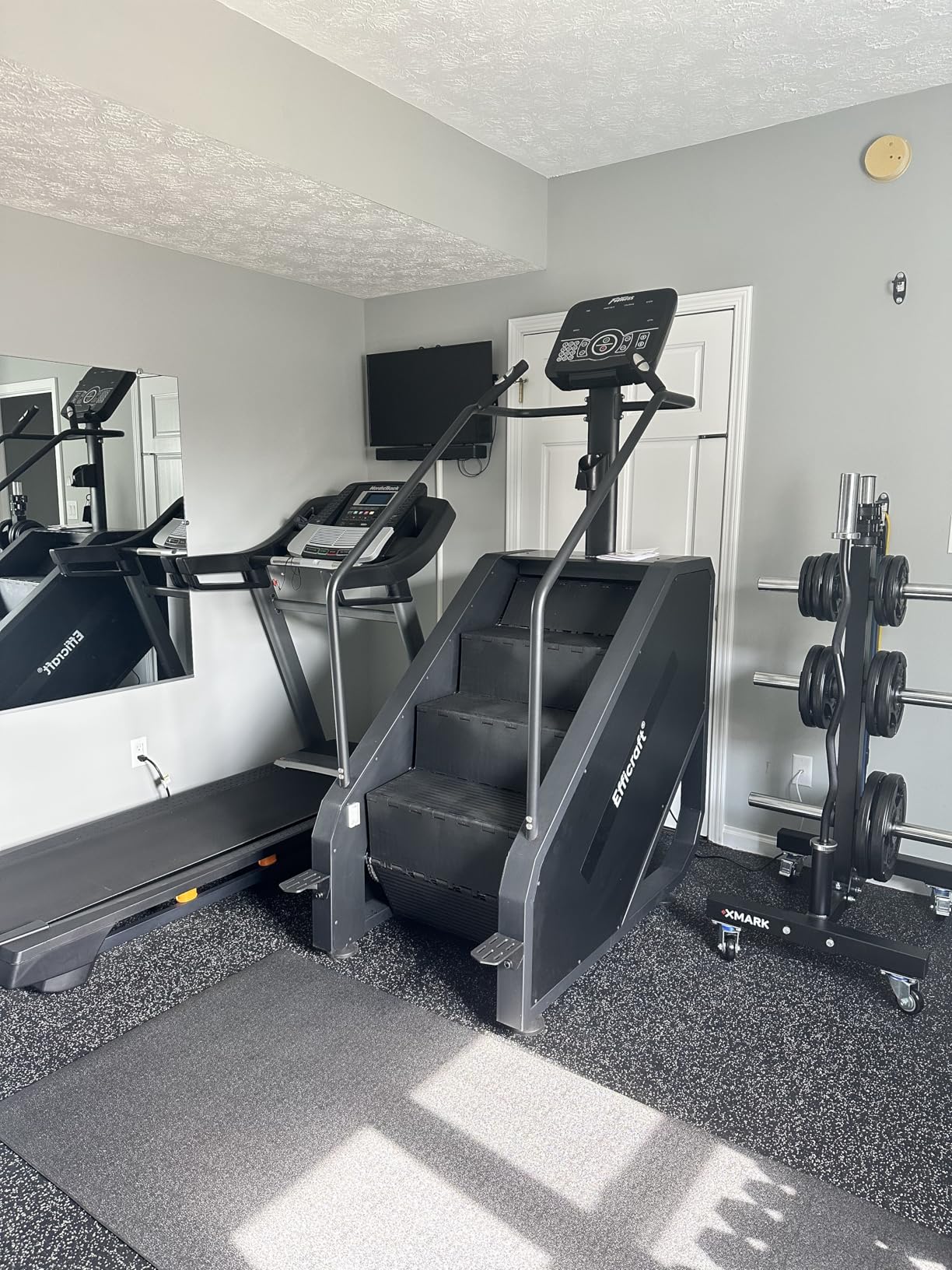 EFFICRAFT Commercial 90% Pre-Assembled Stair Master, Continuous Climbing Exercise Machine for Cardio, 15 Speed Levels Stair Master, 15-164 Steps/Min customer photo 1