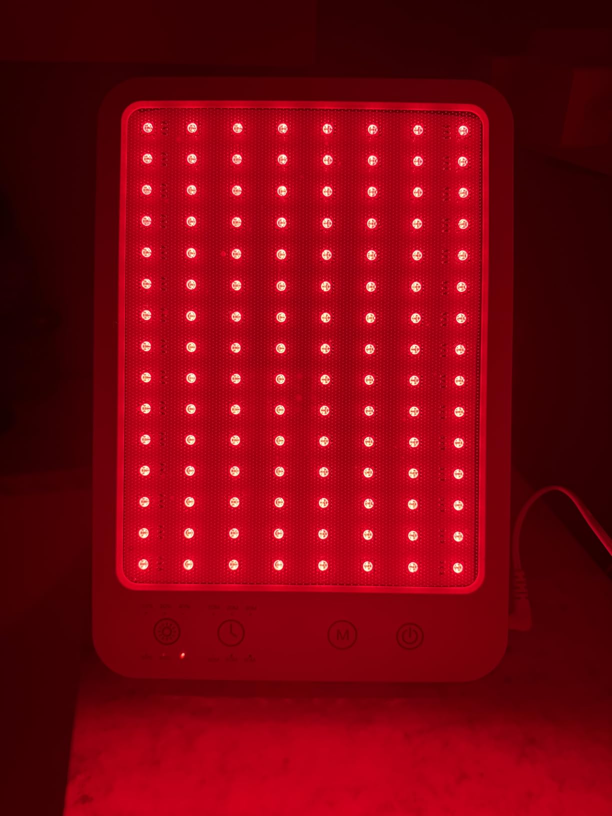 Red Light Therapy for Face Body, Red Light Panel with Adjustable Stand, 660nm and 850nm Near Infrared Therapy Lamp with 3 Modes, 6 Adjustable Brightness and Timer, Home and Travel Use, Gift for Women customer photo 1