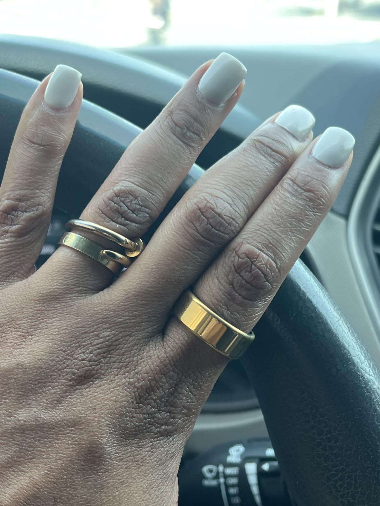 Smart Ring Health & Fitness Tracker for Men & Women, Heart Rate, SPO2, Sleep & Activity Monitoring, IP68 Waterproof, Long Battery Life, Family Care Mode, No Subscription Fee (Rose Gold, 9) customer photo 1