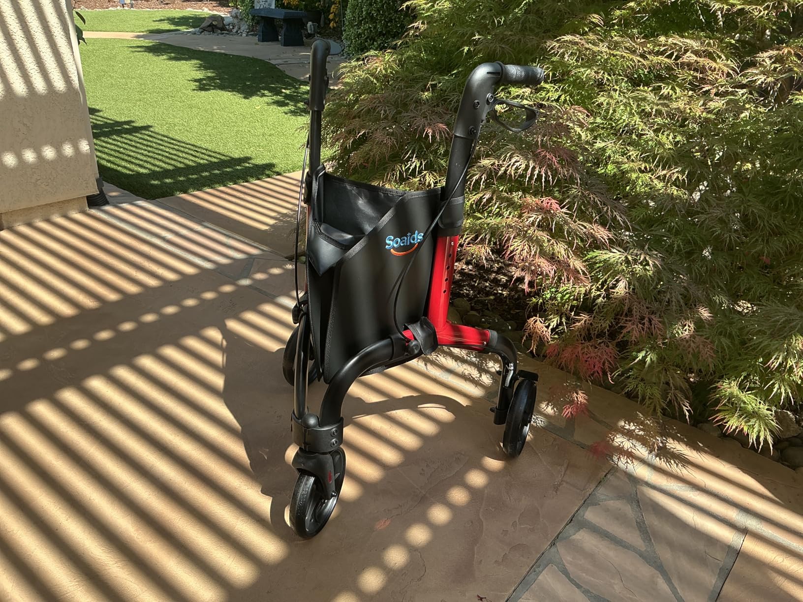 3 Wheel Walkers for Seniors, Foldable Three Wheel Rollator Walker | Lightweight 10.5 lbs, Adjustable Handle Fits 5'-5'7