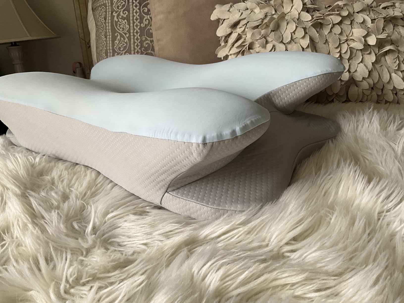 Besyodo Cervical Neck Pillow for Pain Relief - Ergonomic Memory Foam Pillow, Contour Side Sleeper Pillow for Neck Support, Orthopedic Pillow for Sleeping, Bed Pillow for Back Stomach Sleepers customer photo 2