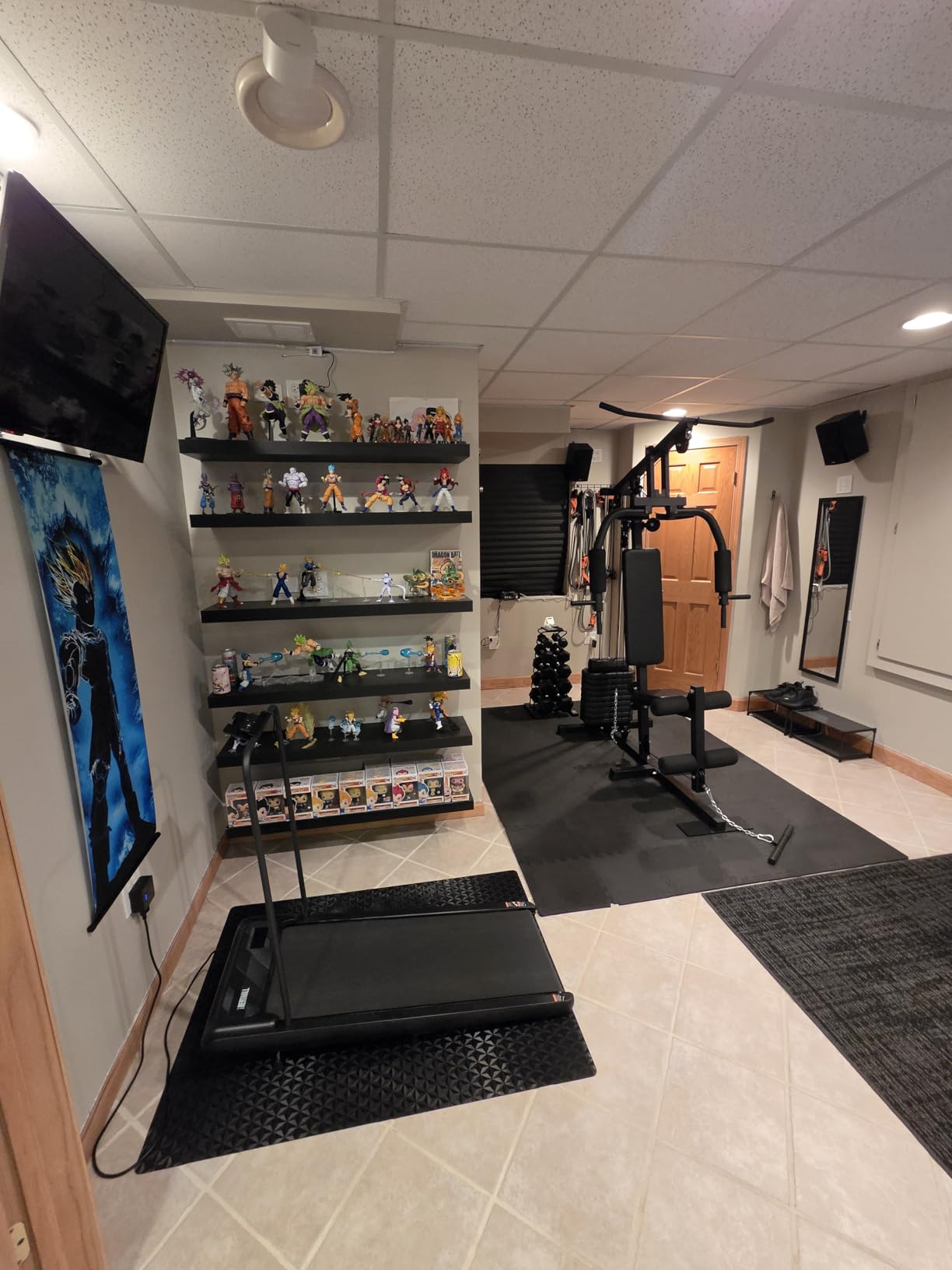 Home Gym Equipment, Multifunctional Workout Station with 100LBS Weight Stack, Home Gym Machine for Full Body Training with LAT Pulldown System customer photo 1