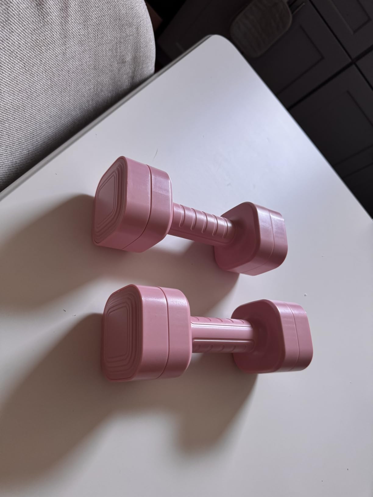 Ragebby Adjustable Dumbbell Set of 2, Weights for Men and Women at Home, Anti-slip Handle, 3 in 1 Free Weights Dumbbells Set, 2lb/3lb/5lb/10lb/15lb/20lb for Pilates, Yoga, Strength Training customer photo 1