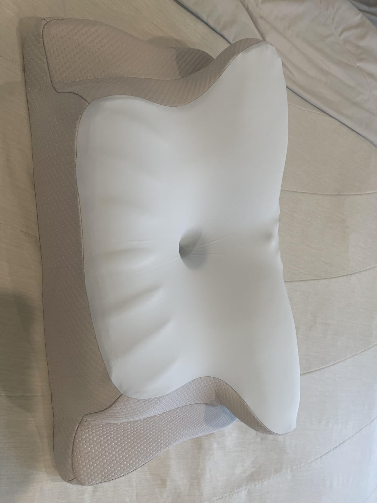Ylekto Cervical Neck Pillow for Pain Relief - Contour Memory Foam Pillows, Ergonomic Pillow for Sleeping, Side Sleeper Pillow for Neck Support, Bed Pillow for Side Back Stomach Sleepers customer photo 2