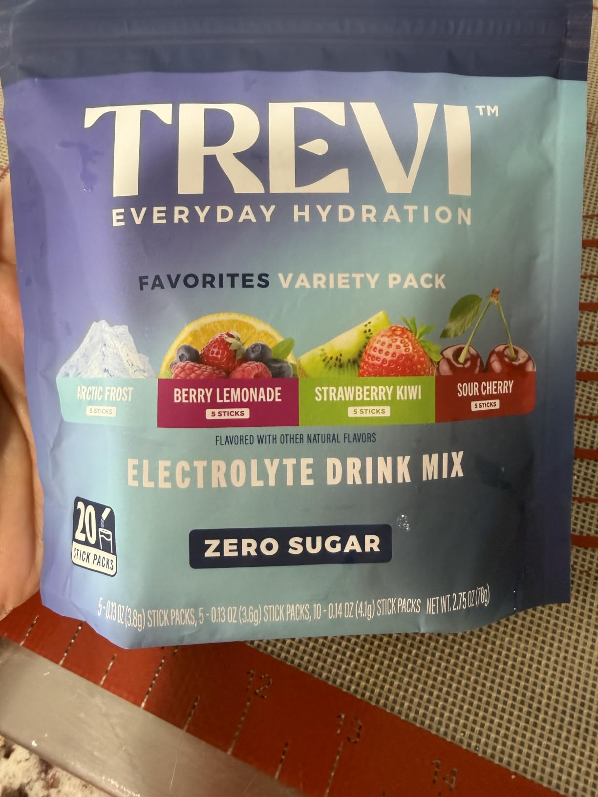 TREVI Electrolytes Powder Packets, Sugar Free Hydration, Favorites 20 Pack customer photo 1