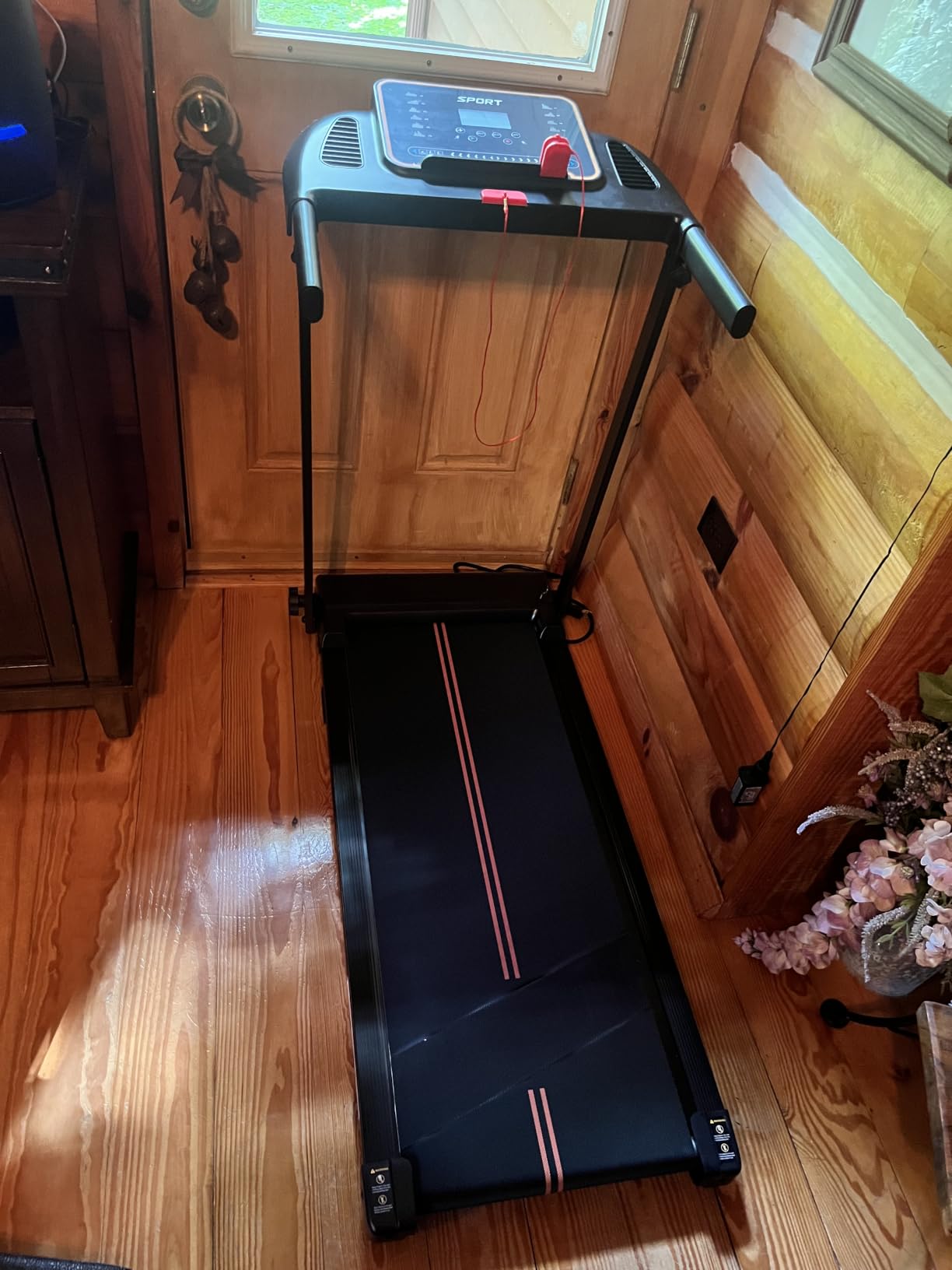 Treadmills for Home Walking Pad - Foldable Treadmill Under Desk with Handle Bar 0.6-6.2 MPH Portable Folding Pads customer photo 1