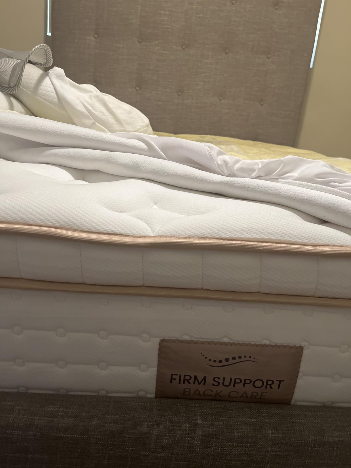 BedStory Firm Queen Mattress for Back Pain Relief - 14 Inch Firm Hybrid Mattress with Ideal Lumbar Support & Motion Isolation - Fiberglass-Free Colchones, CertiPUR-US customer photo 1