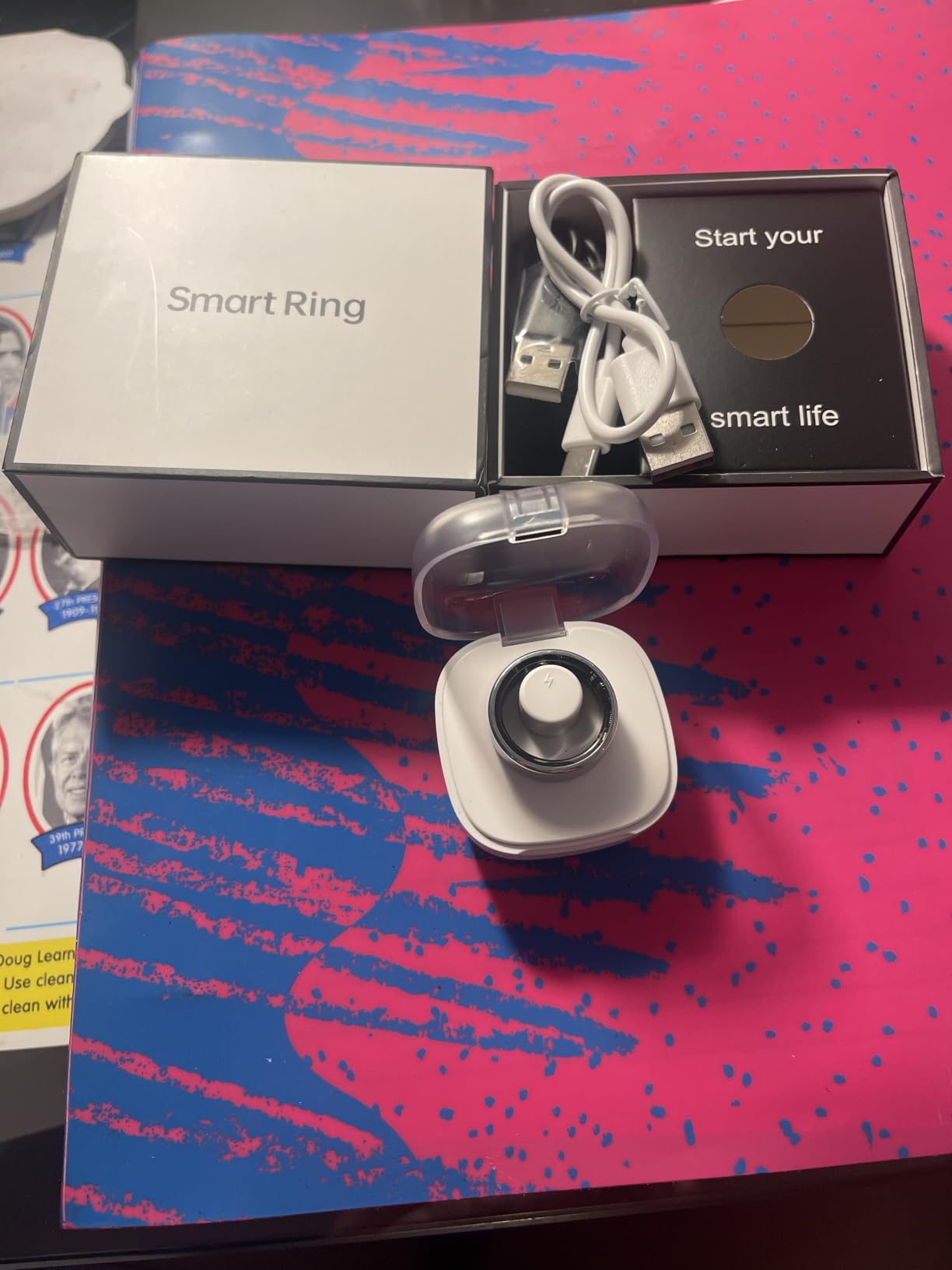 New Smart Ring Health Tracker for Women & Men, Sleep Exercise Health Monitoring, Daily Tracking, iOS/Android Compatible, IP68 Waterproof, No Subscription Required, 5-Day Battery Life customer photo 2