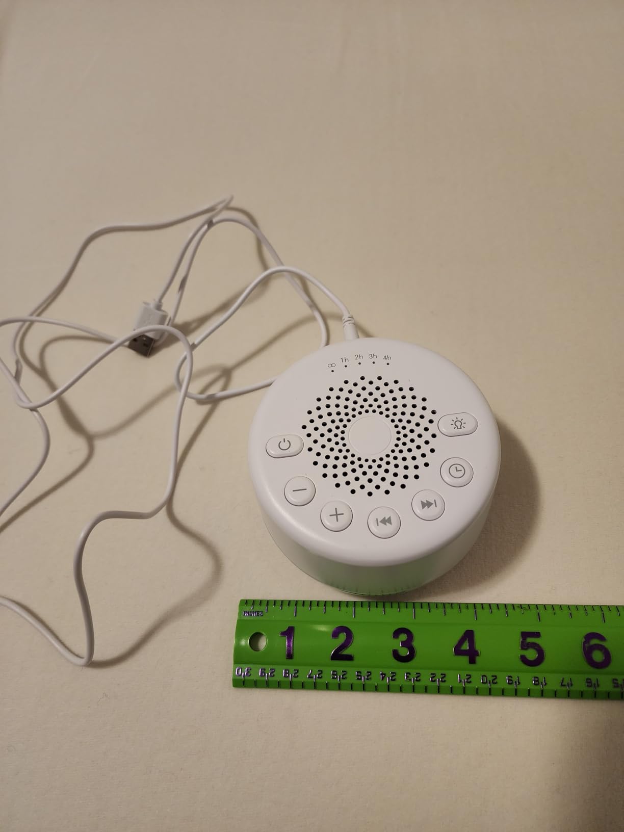 Sound Machine Easysleep White Noise Machine with 25 Soothing Sounds and Night Lights with Memory Function 32 Levels of Volume and 5 Sleep Timer Powered by AC or USB for Sleeping Relaxation (White) customer photo 2