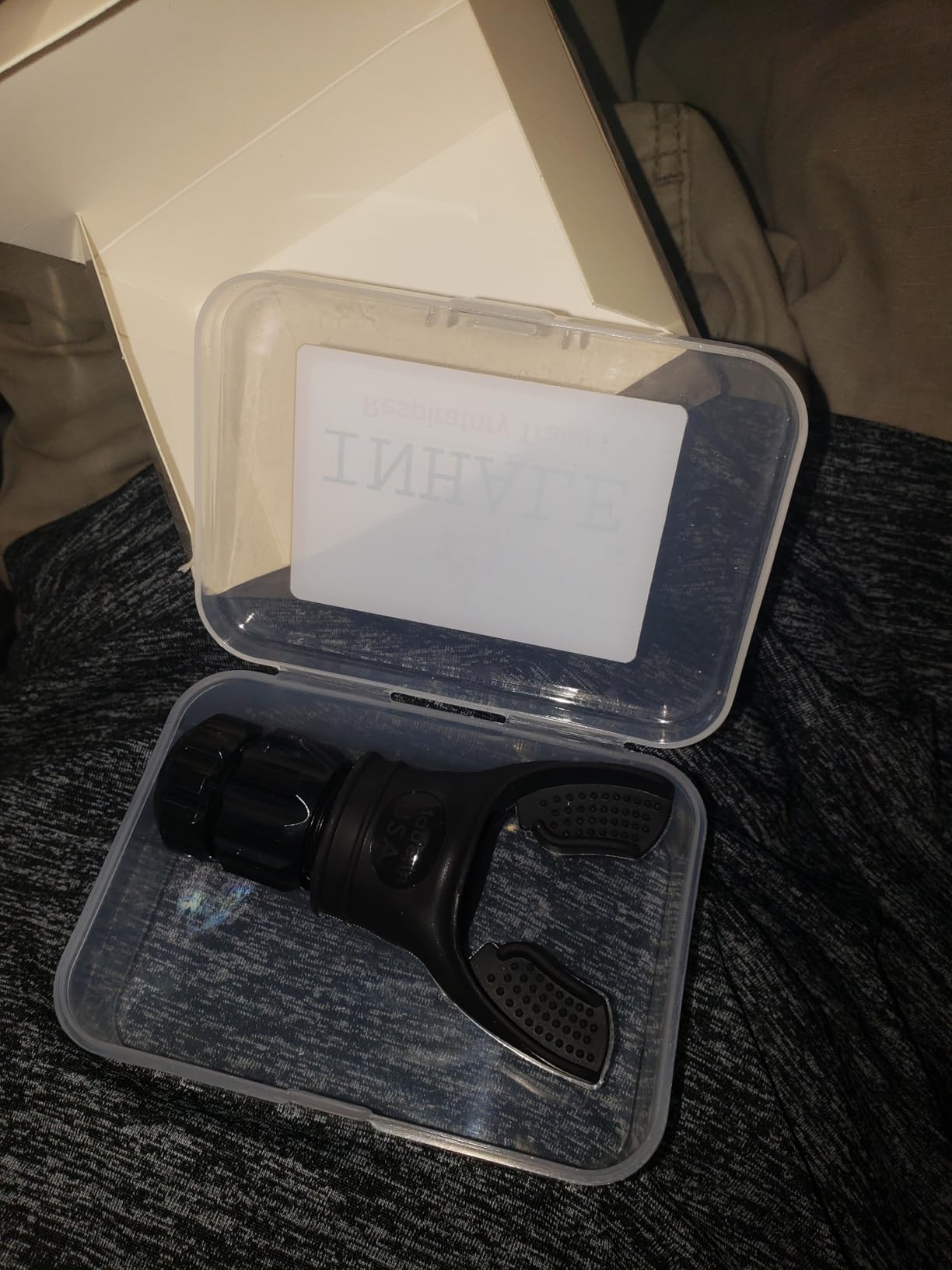Inhale Lung Trainer | Breathing Exercise Device for Lungs | Made in USA | Lung Exerciser Device | Breathing Trainer | Adjustable Resistance | Medical Grade Silicone Mouthpiece | Carrying Case included customer photo 1