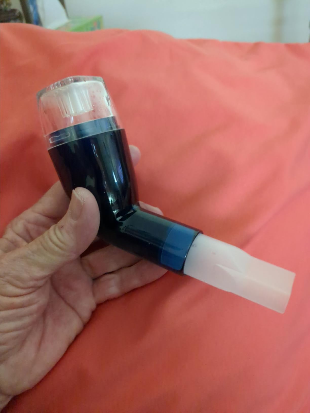 Flutter Valve Breathing Exercise Device for Lungs, Portable Lung Exerciser & Mucus Clearance Device, Adjustable Resistance Respiratory Muscle Trainer for Mucus Removal customer photo 1