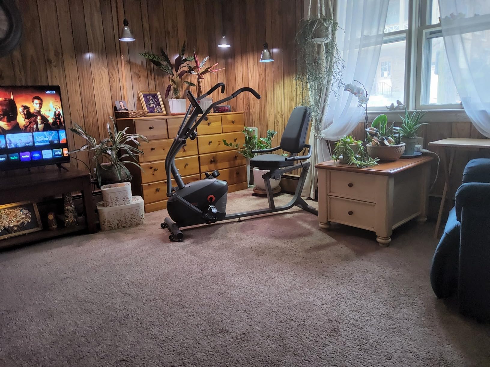 Sunny Health & Fitness Smart Recumbent Cross Trainer with Arm Exerciser | Dual Function Full-Body Workout, 8-Lvl Magnetic Resistance, Adjustable Seat, Step-Thru Frame, Pulse Sensor, Free SunnyFit App customer photo 1
