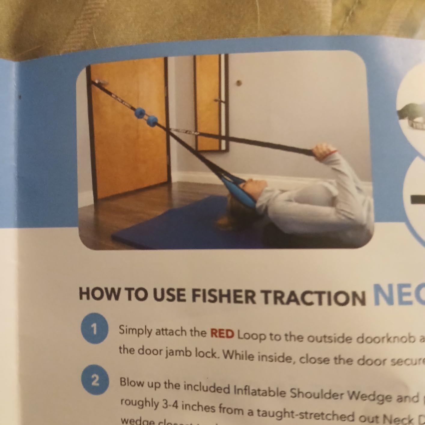 Fisher Traction Patented Lumbar Traction Device (Under 230 lbs) | Lower Back Stretcher for Spinal Decompression - Lightweight & Portable for Convenient At-Home Use customer photo 1