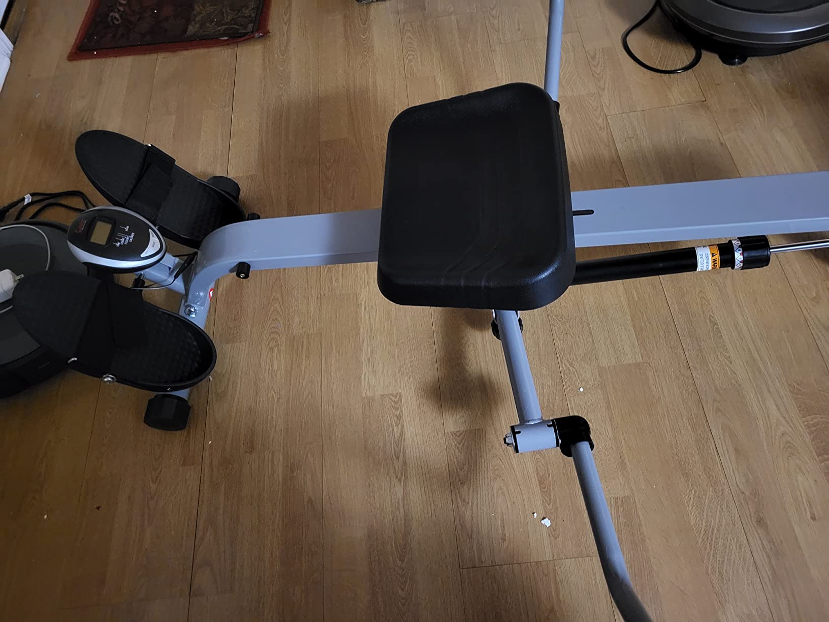 Sunny Health & Fitness Smart Full Motion Rower | 12 Resistance Levels, Dual-Arm Design, SunnyFit App, 400 LB Capacity, Optional Back-Assist Core Trainer customer photo 2
