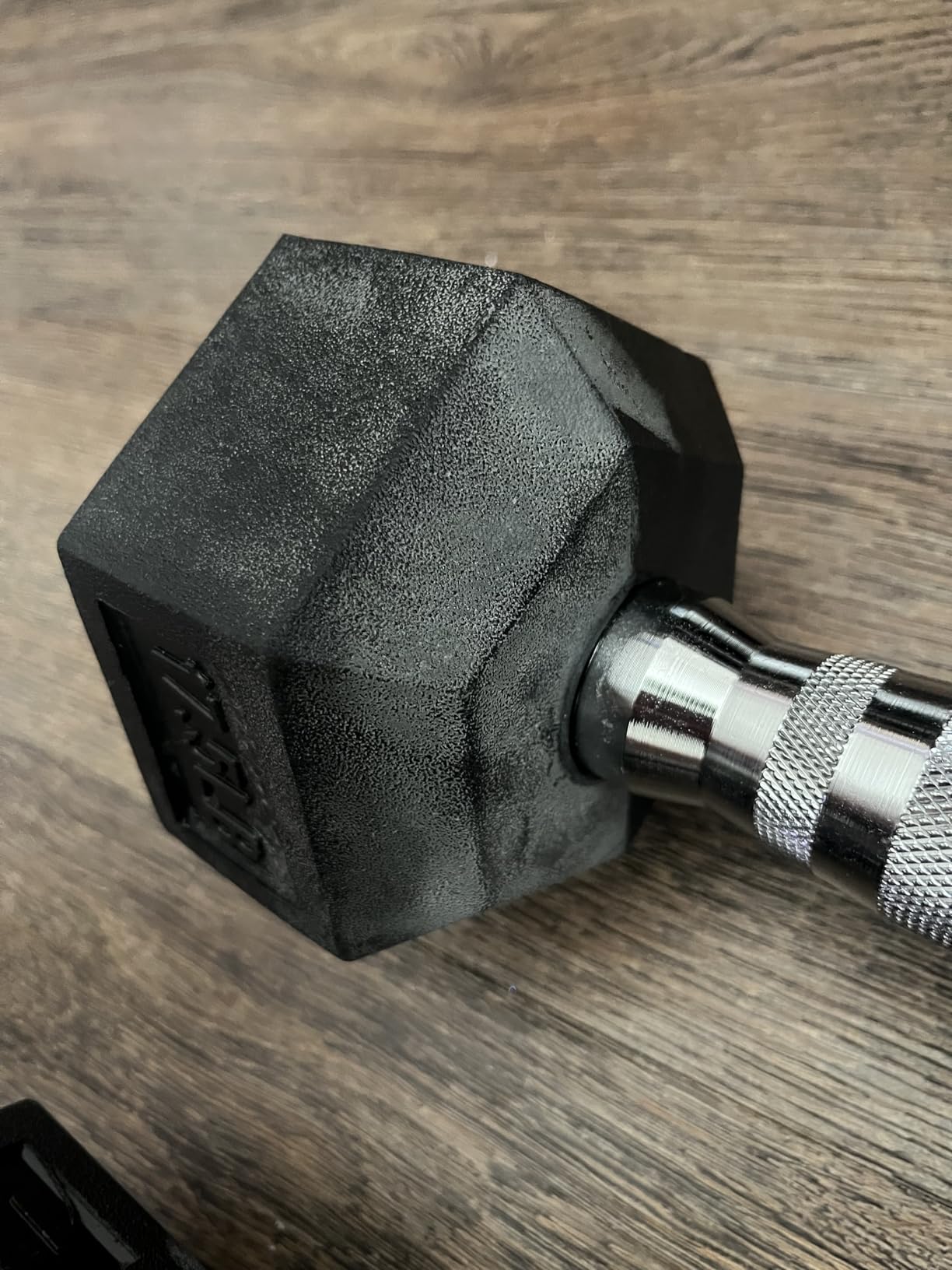 HANDBODE Hex Dumbbell Set of 2, Rubber Encased Fixed Dumbbells, 2.5-65 lb customer photo 1
